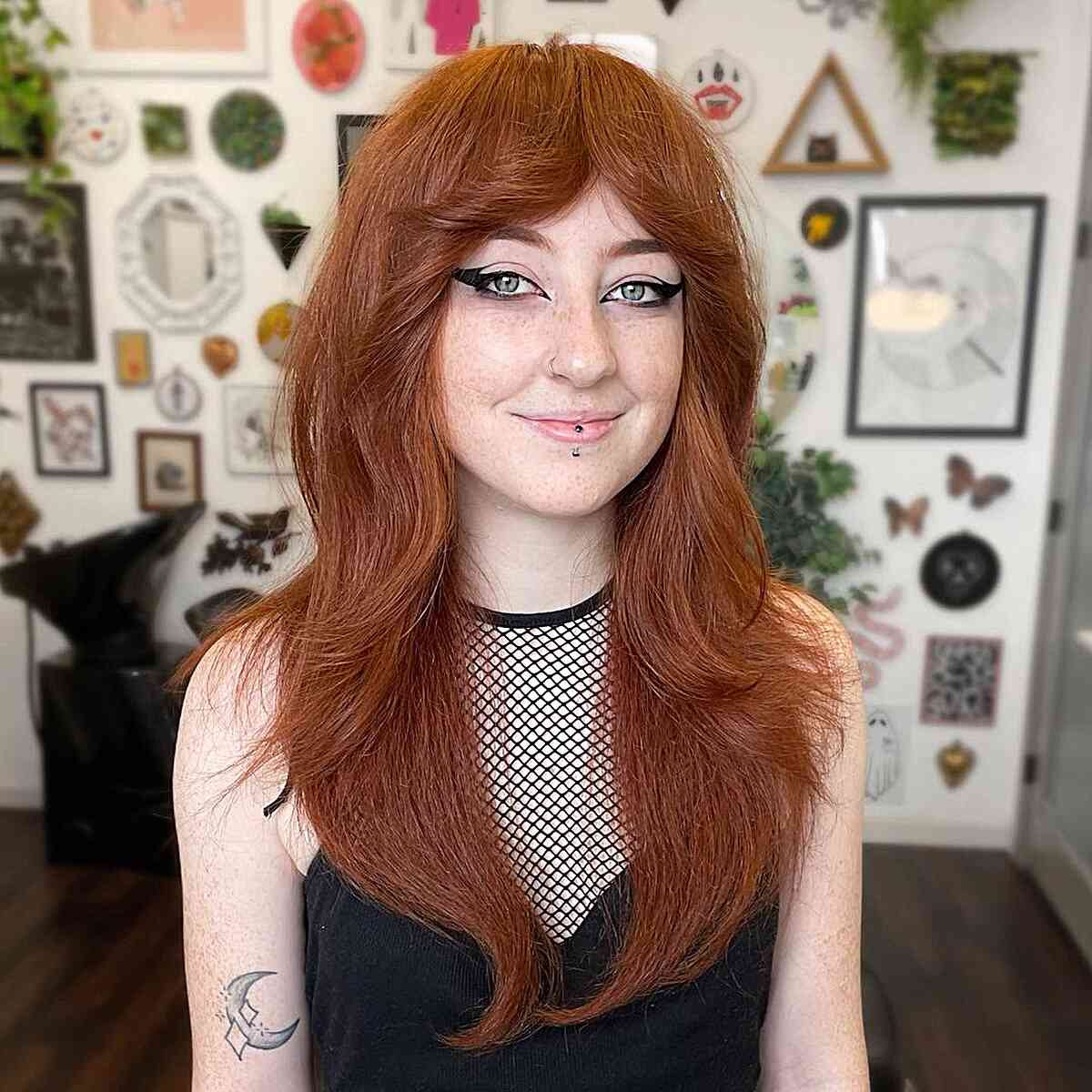 52 Trendy & Easy Long Layered Hair with Bangs for 2025