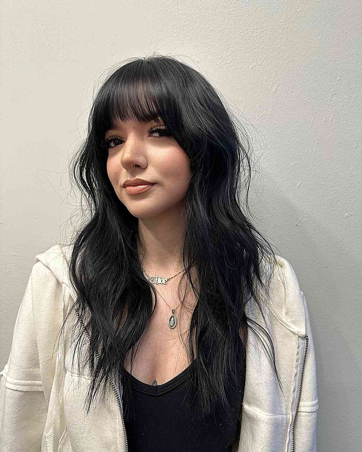 52 Trendy & Easy Long Layered Hair with Bangs for 2025