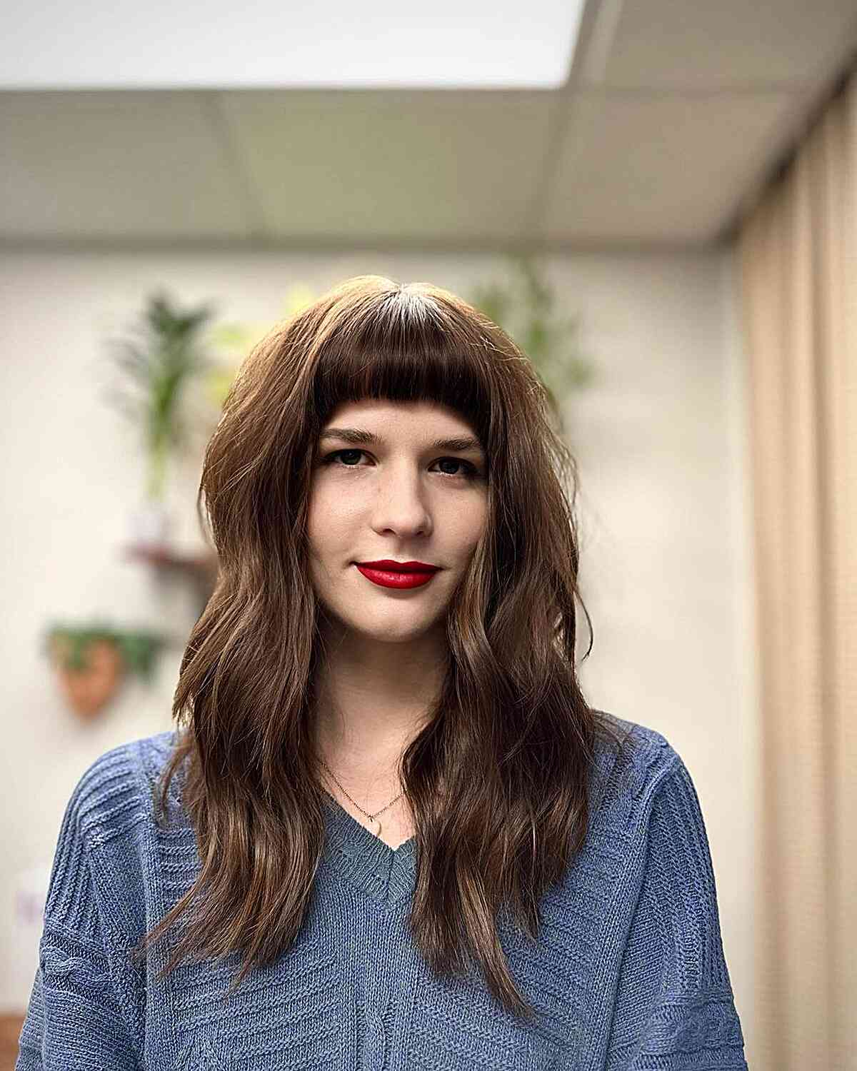 52 Trendy & Easy Long Layered Hair with Bangs for 2025