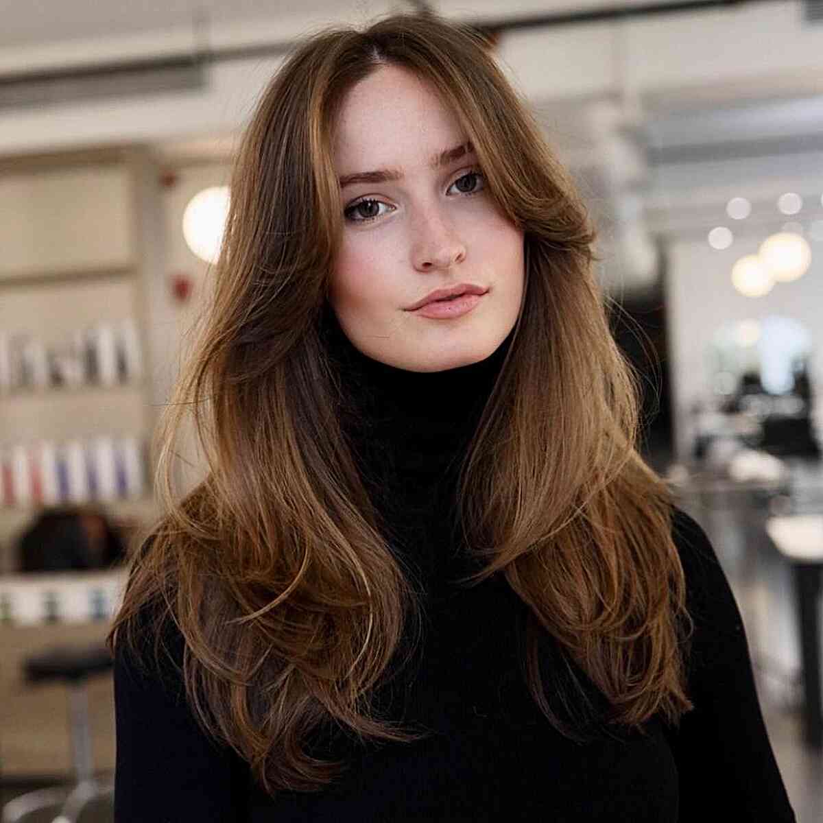 52 Trendy & Easy Long Layered Hair with Bangs for 2025