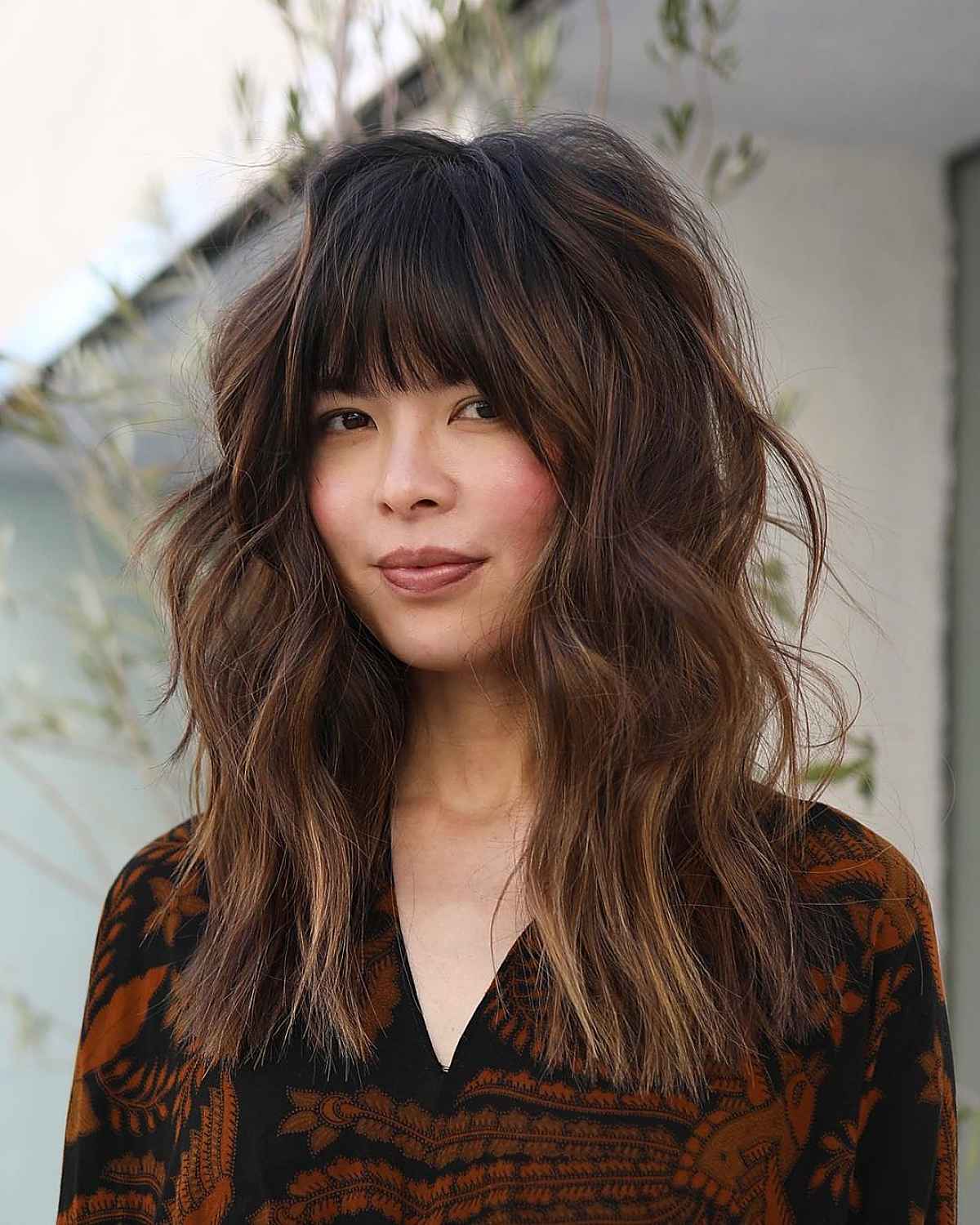 52 Trendy & Easy Long Layered Hair with Bangs for 2025
