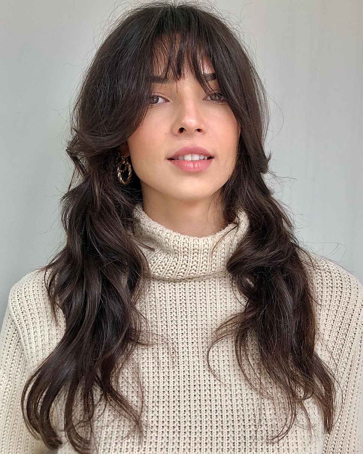 52 Trendy & Easy Long Layered Hair with Bangs for 2025
