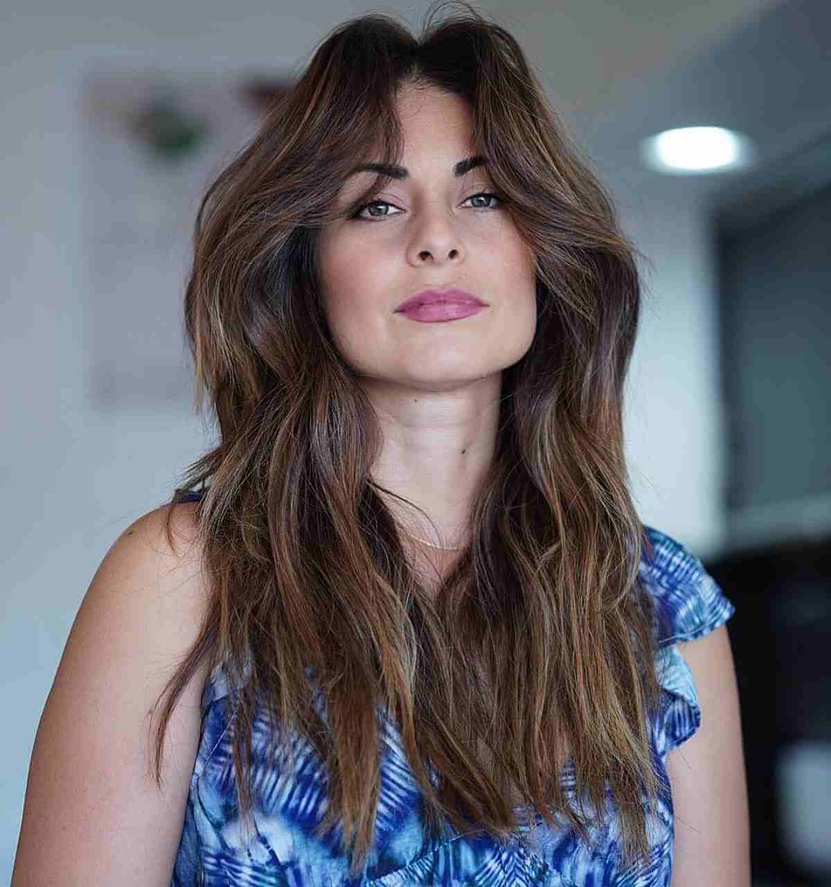 52 Trendy & Easy Long Layered Hair with Bangs for 2025