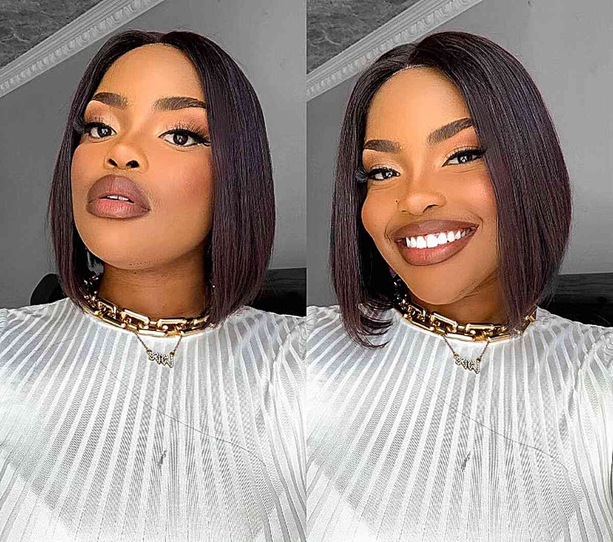 17 Drip Middle Part Bob Hairstyles, Weaves and Sew-Ins