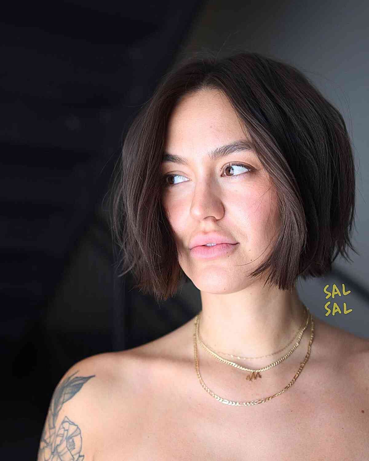 56 One-Length Bob Haircut Ideas for a Sleek Look