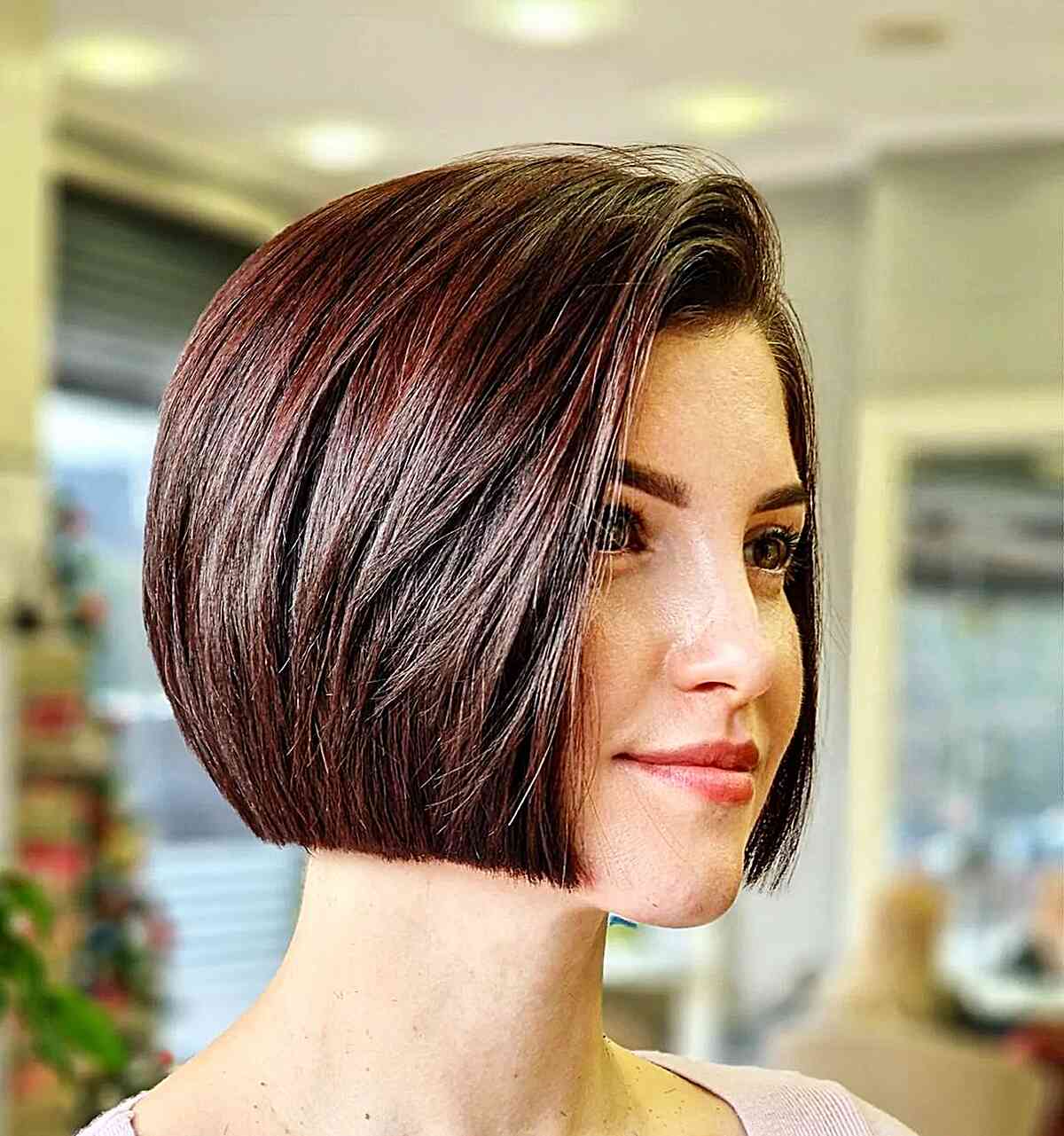 56 One-Length Bob Haircut Ideas for a Sleek Look