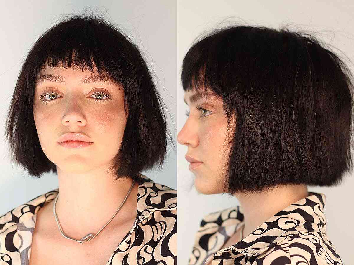 56 One-Length Bob Haircut Ideas for a Sleek Look
