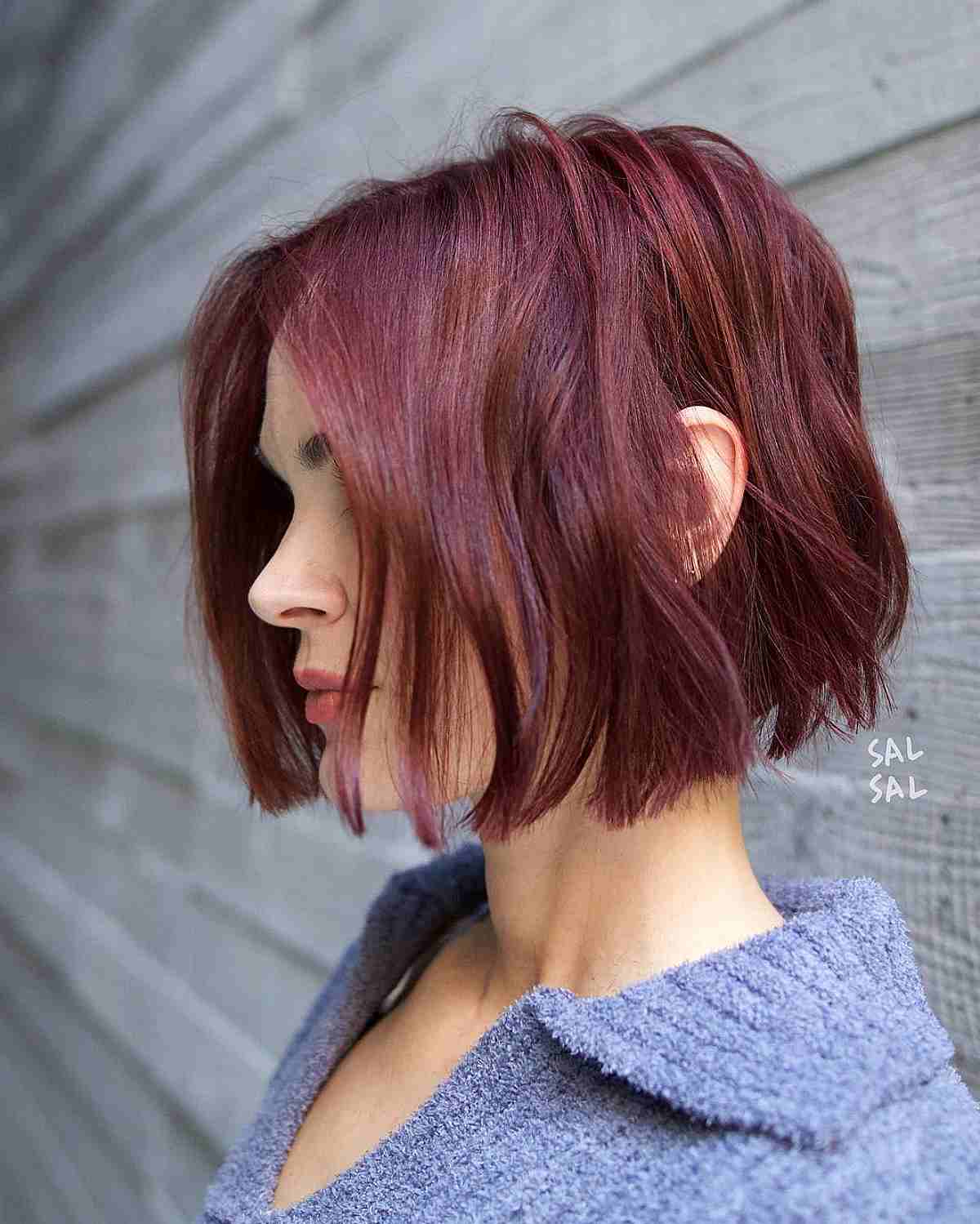 56 One-Length Bob Haircut Ideas for a Sleek Look