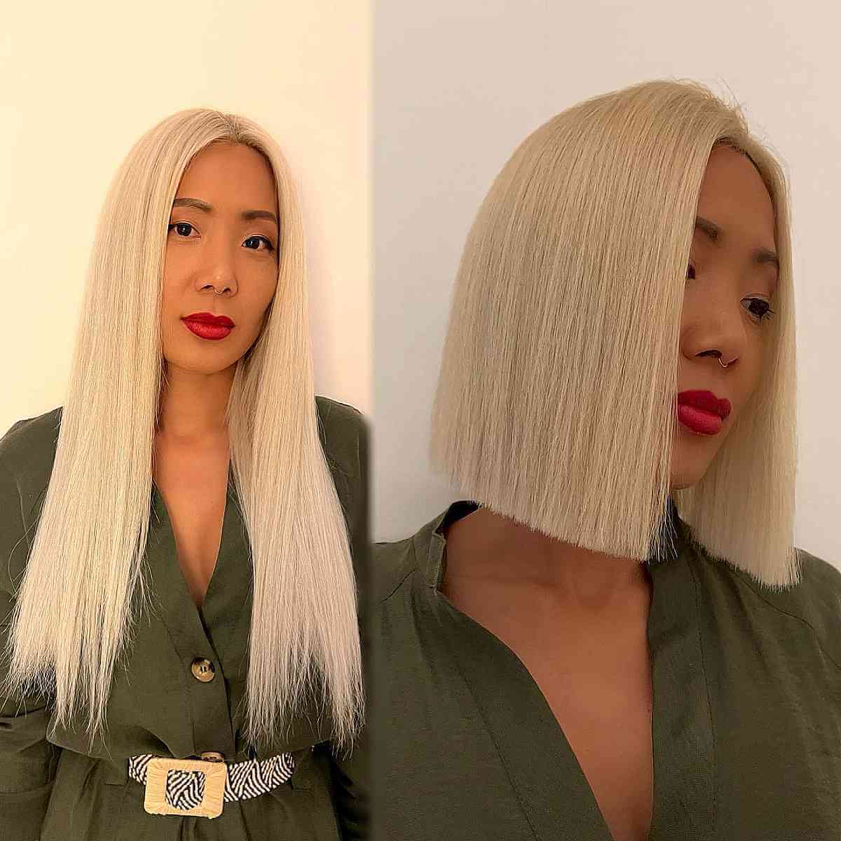 56 One-Length Bob Haircut Ideas for a Sleek Look