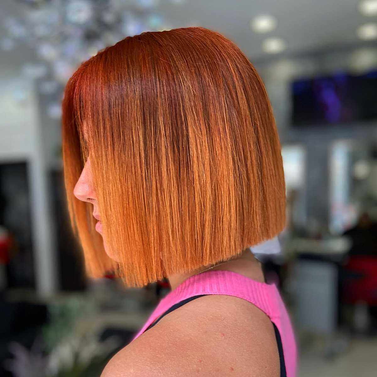 56 One-Length Bob Haircut Ideas for a Sleek Look