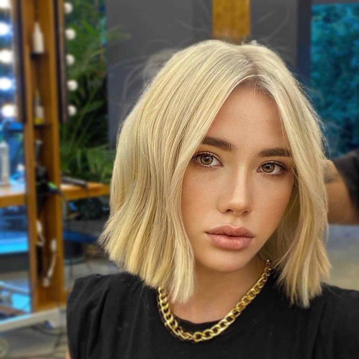 56 One-Length Bob Haircut Ideas for a Sleek Look