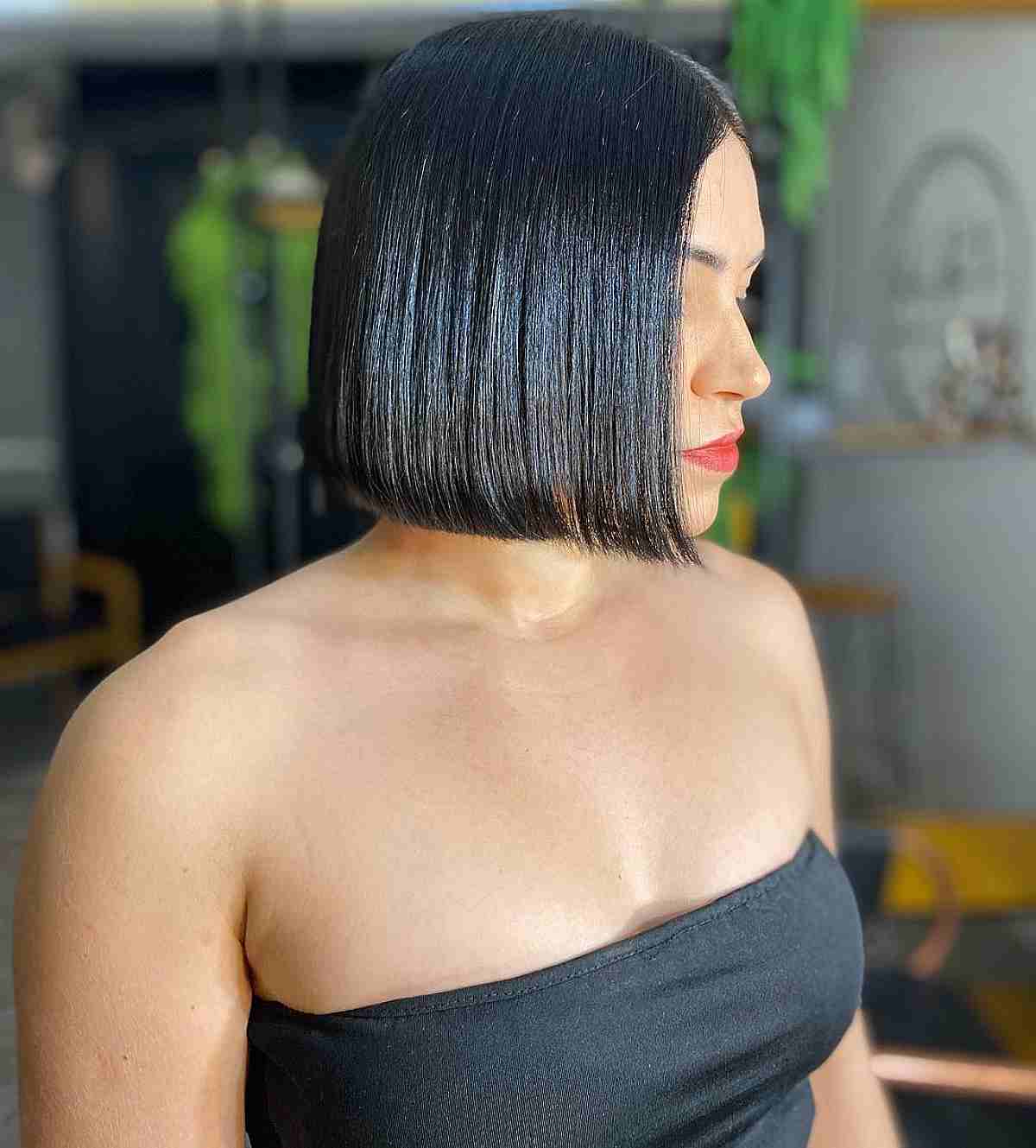 56 One-Length Bob Haircut Ideas for a Sleek Look