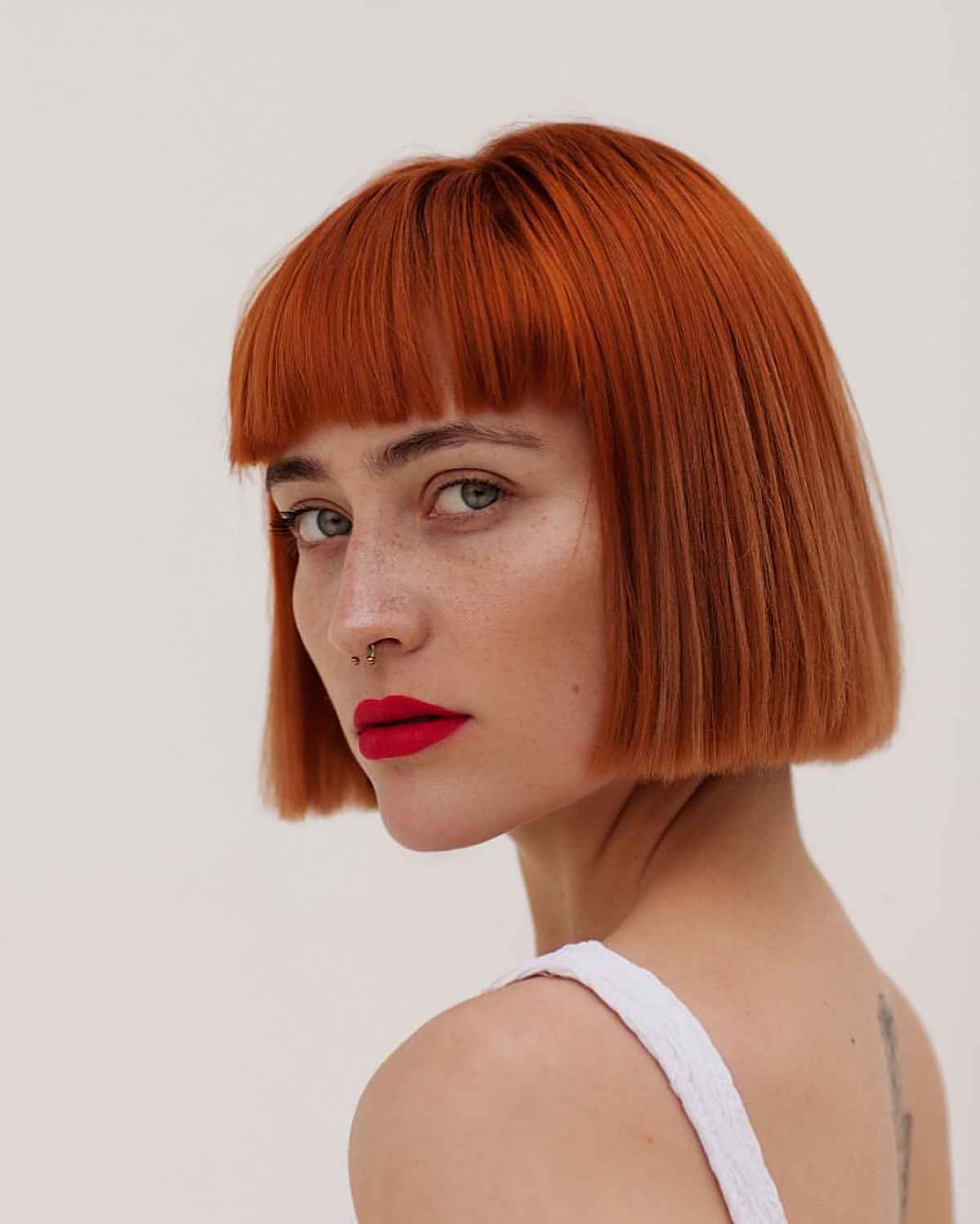 56 One-Length Bob Haircut Ideas for a Sleek Look