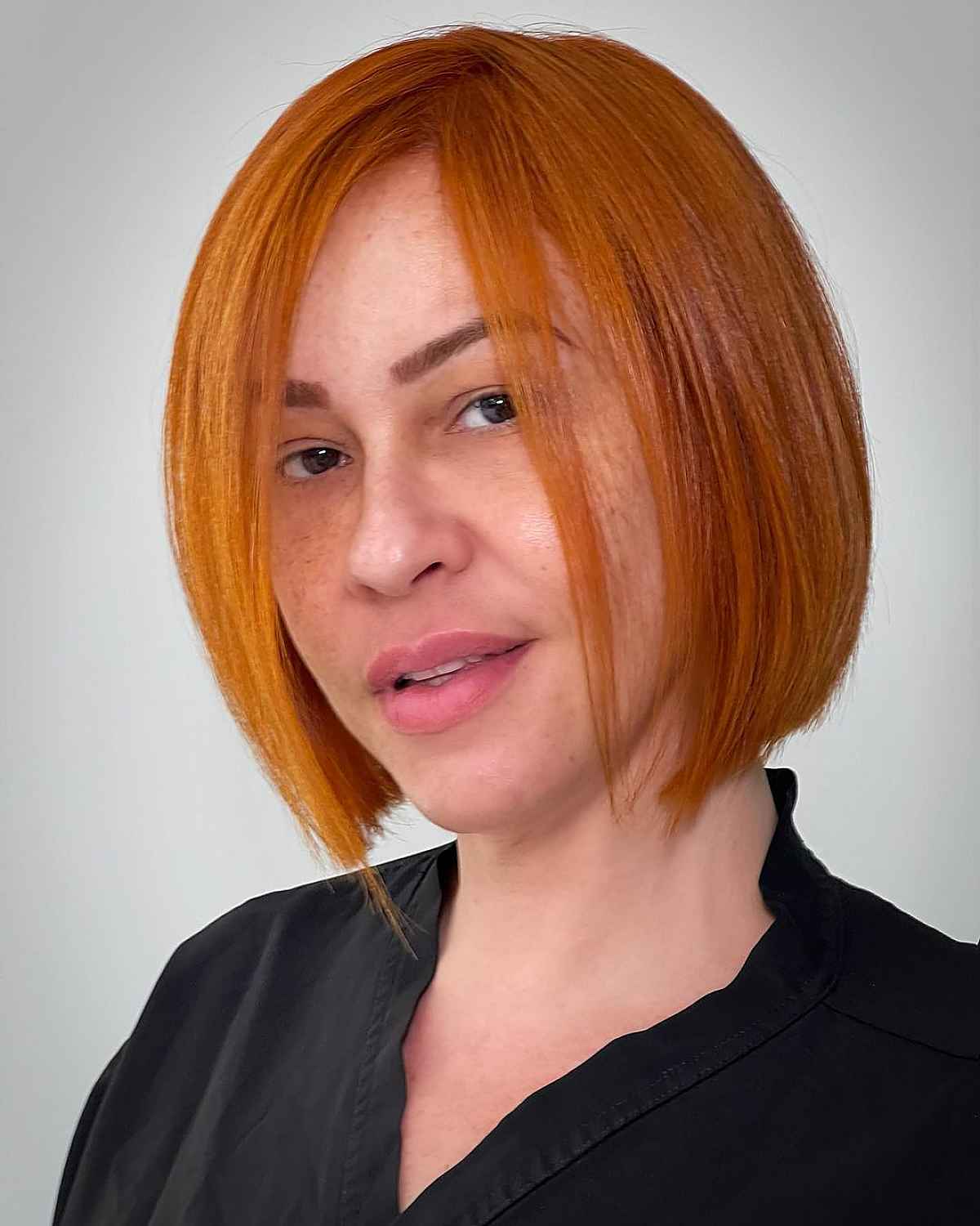 56 One-Length Bob Haircut Ideas for a Sleek Look