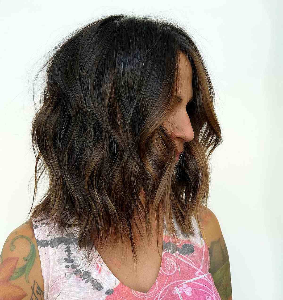 Textured Lob Haircuts Are Trending, Here Are The 51 Coolest Examples
