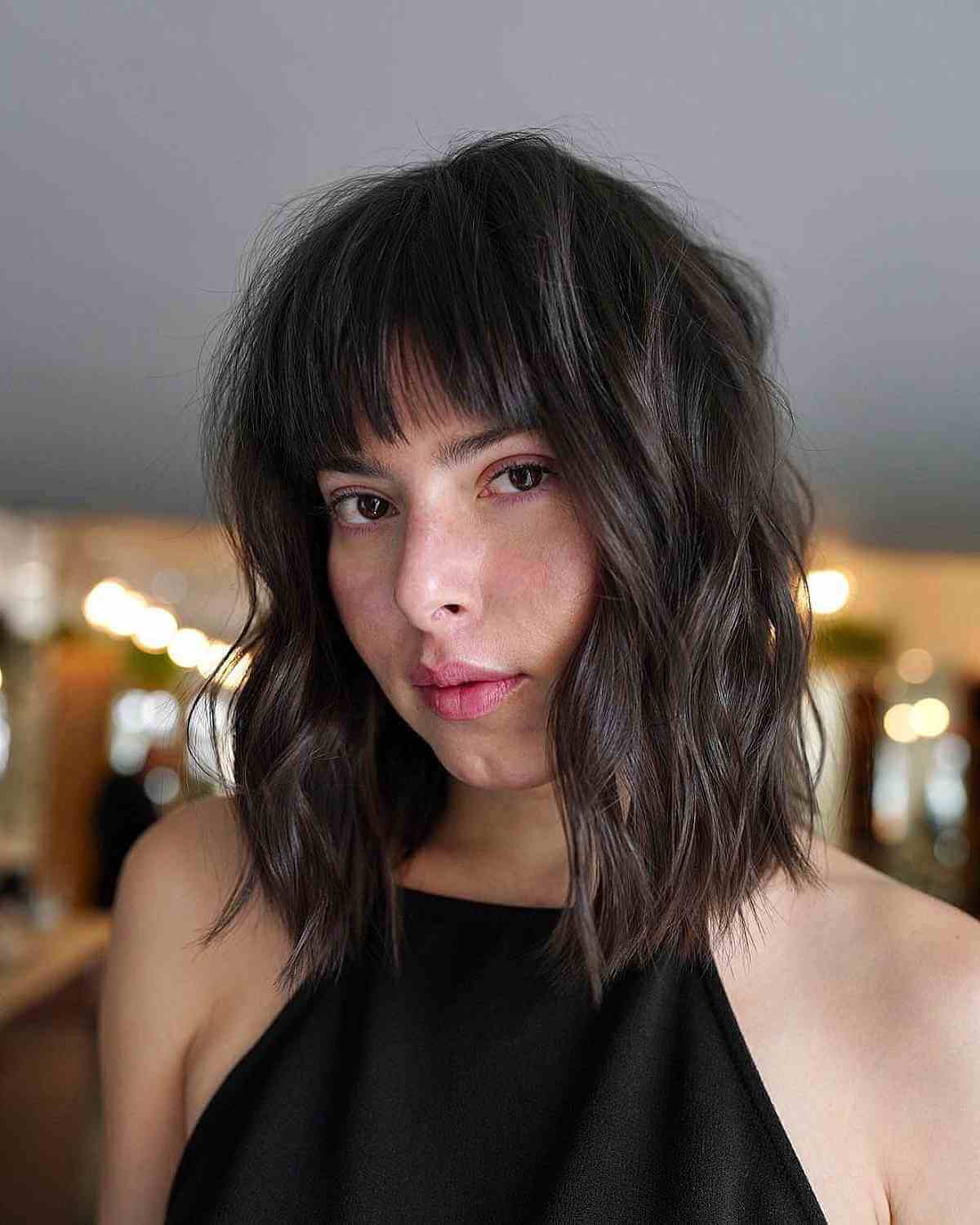 51 Trendiest Long Bob with Bangs + What to Consider Before Getting This