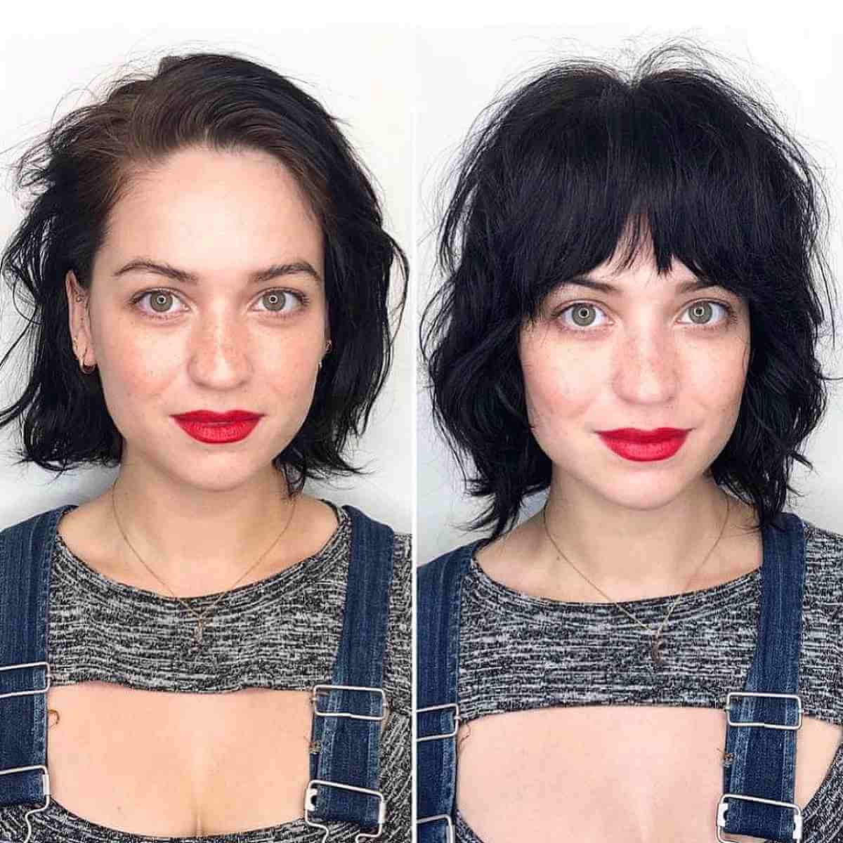 36 Shaggy Bob with Bangs Haircut Ideas for The Modern, Retro Girl