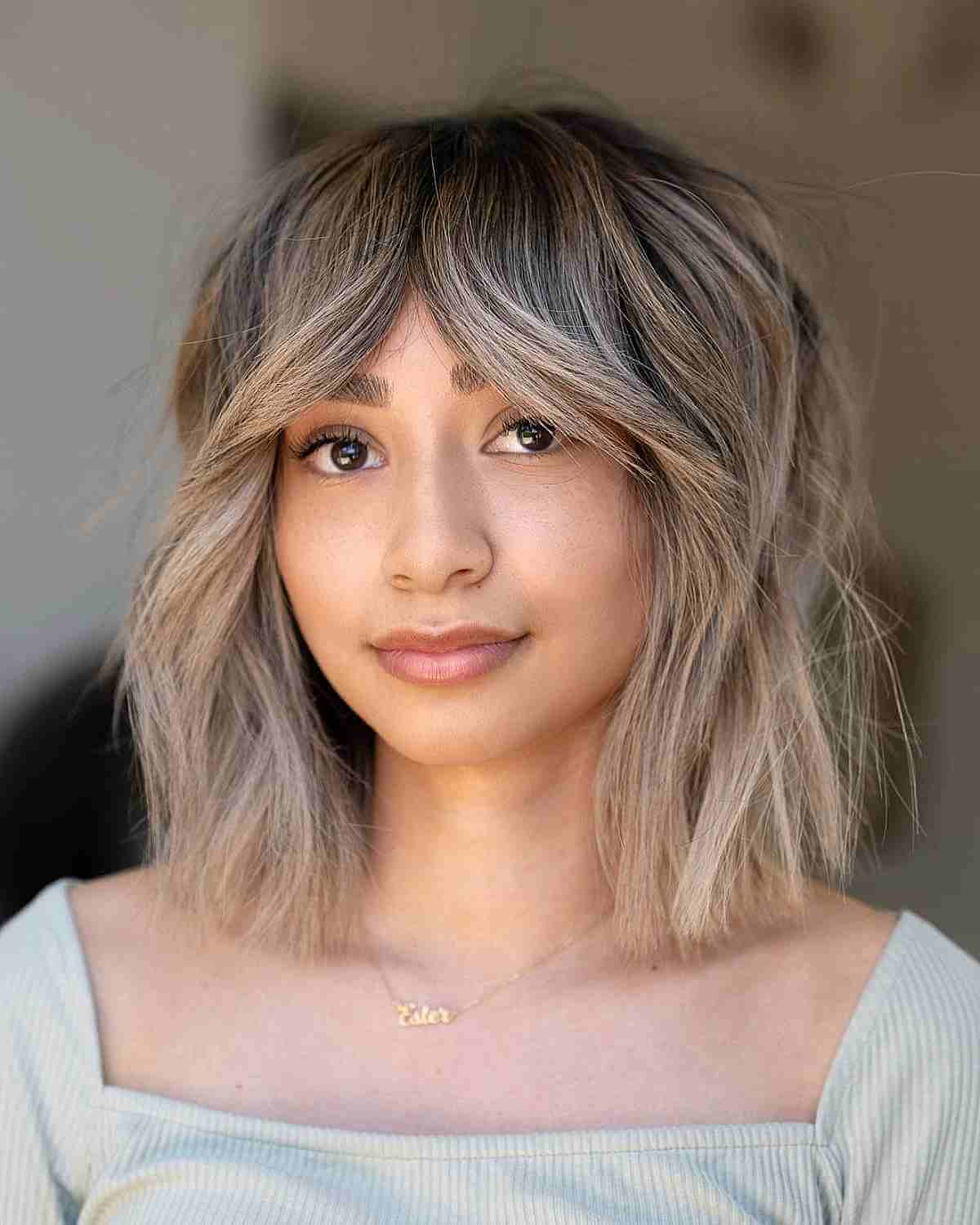 36 Shaggy Bob with Bangs Haircut Ideas for The Modern, Retro Girl