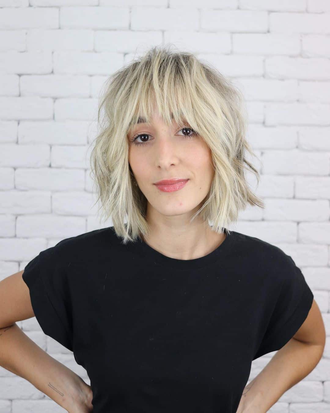 36 Shaggy Bob with Bangs Haircut Ideas for The Modern, Retro Girl