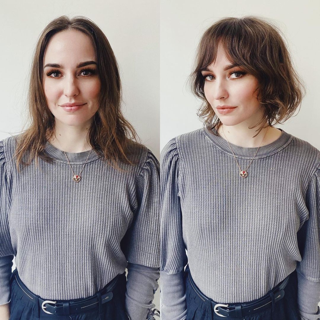 36 Shaggy Bob with Bangs Haircut Ideas for The Modern, Retro Girl