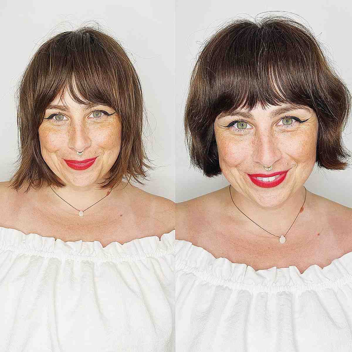 64 Chic Short Bob Haircuts with Bangs