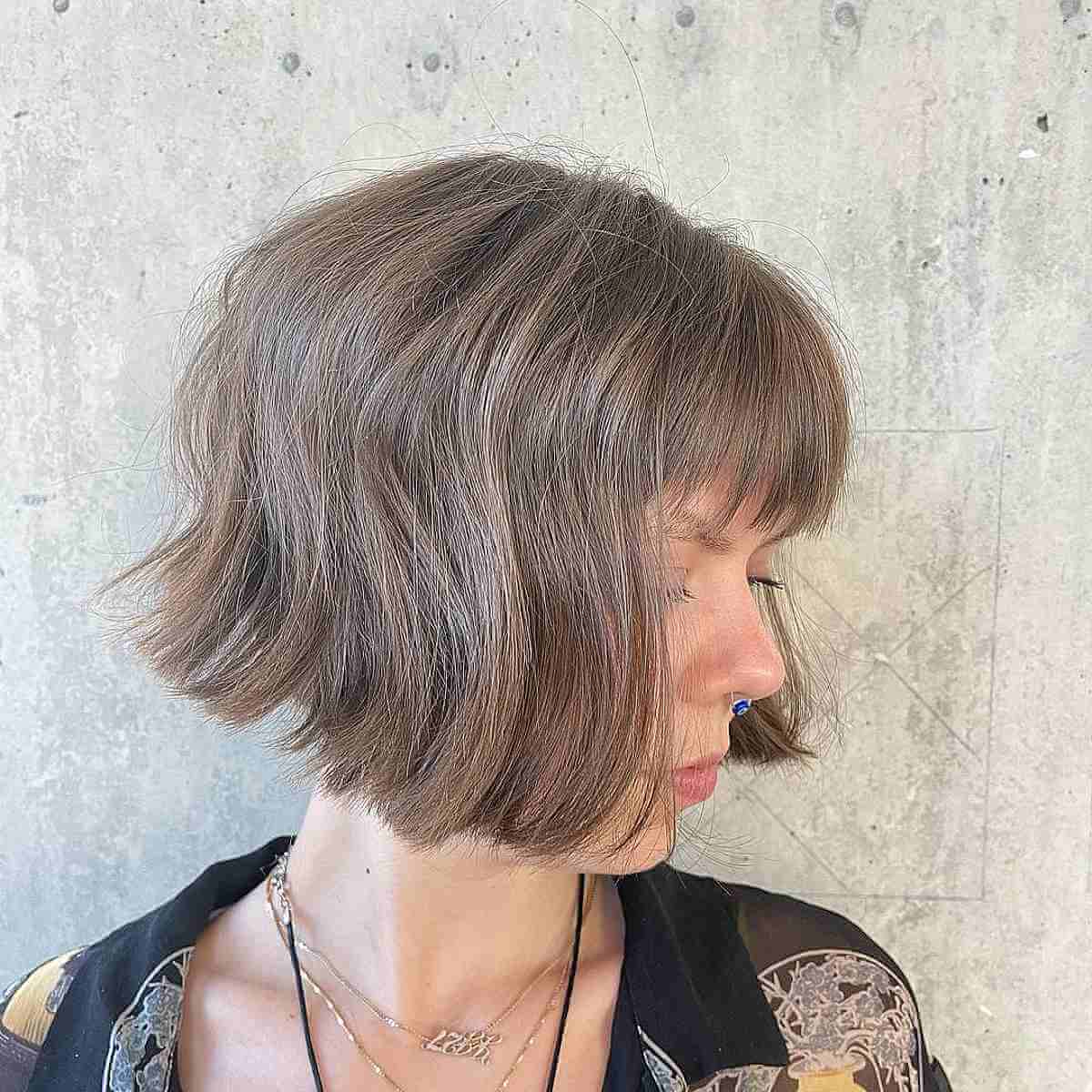64 Chic Short Bob Haircuts with Bangs
