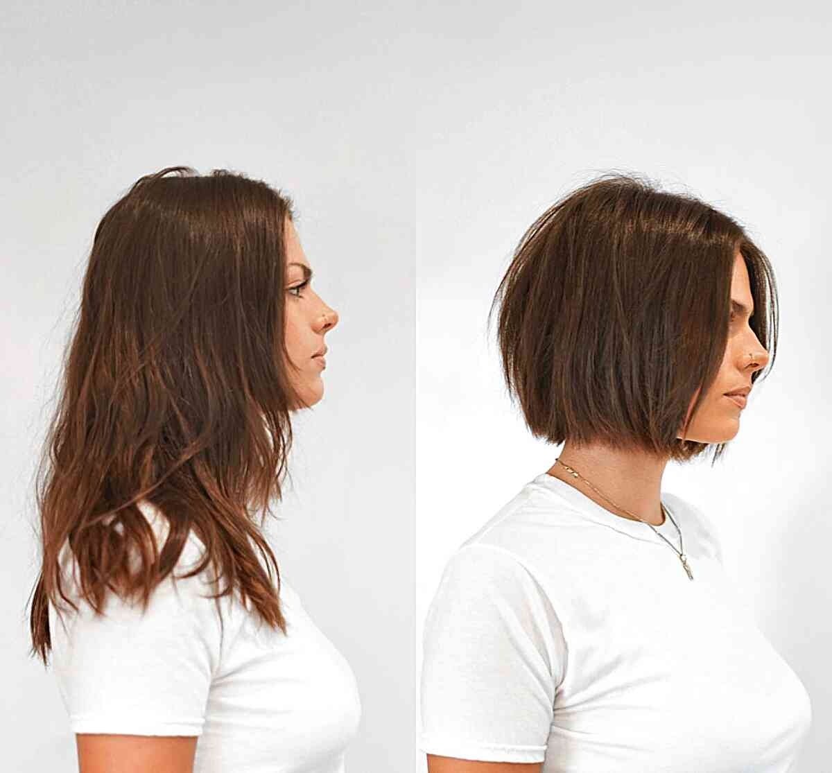 The Chin-Length Blunt Bob Is Trending and Here Are 43 Chic Ideas