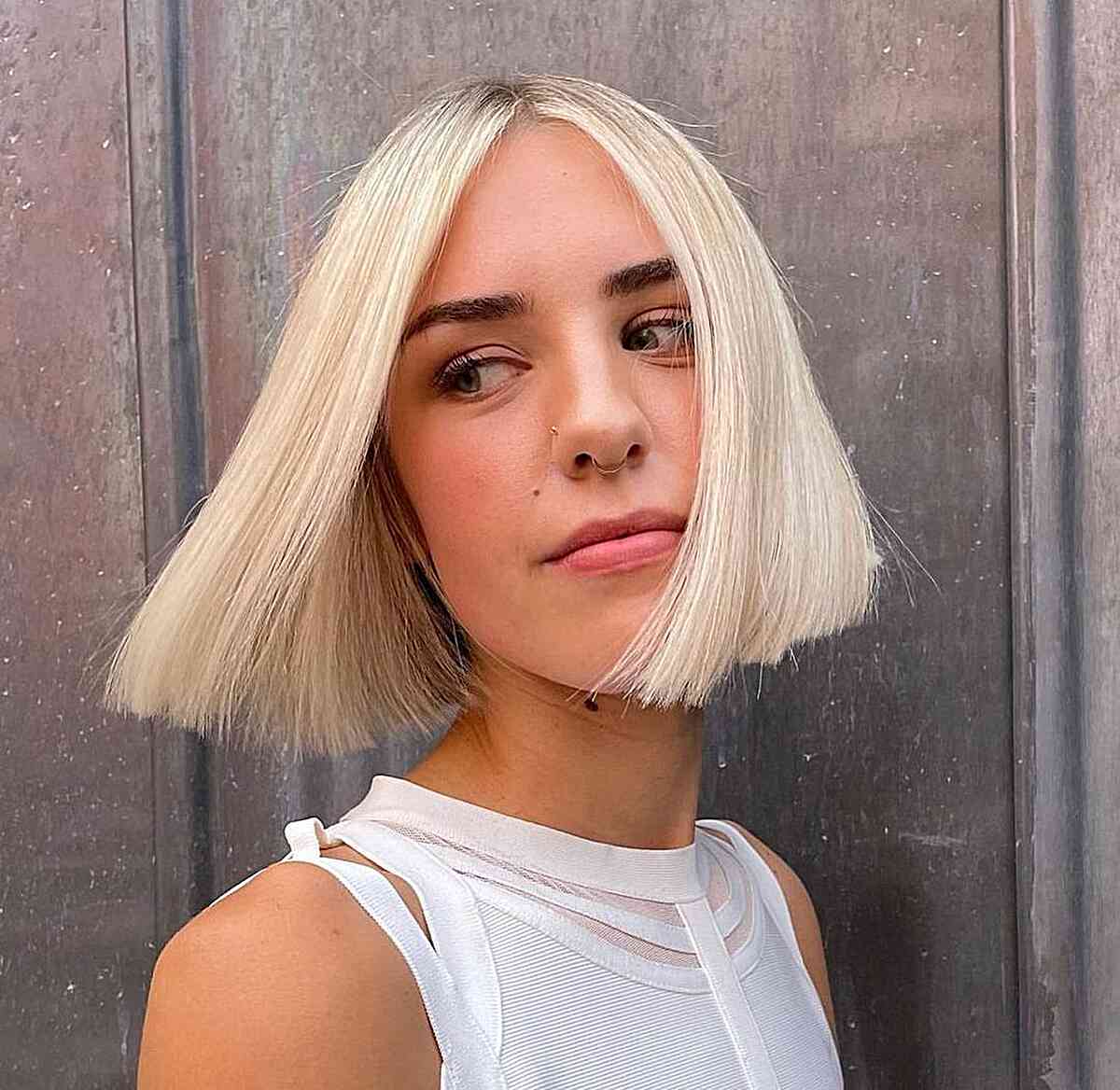 The Chin-Length Blunt Bob Is Trending and Here Are 43 Chic Ideas