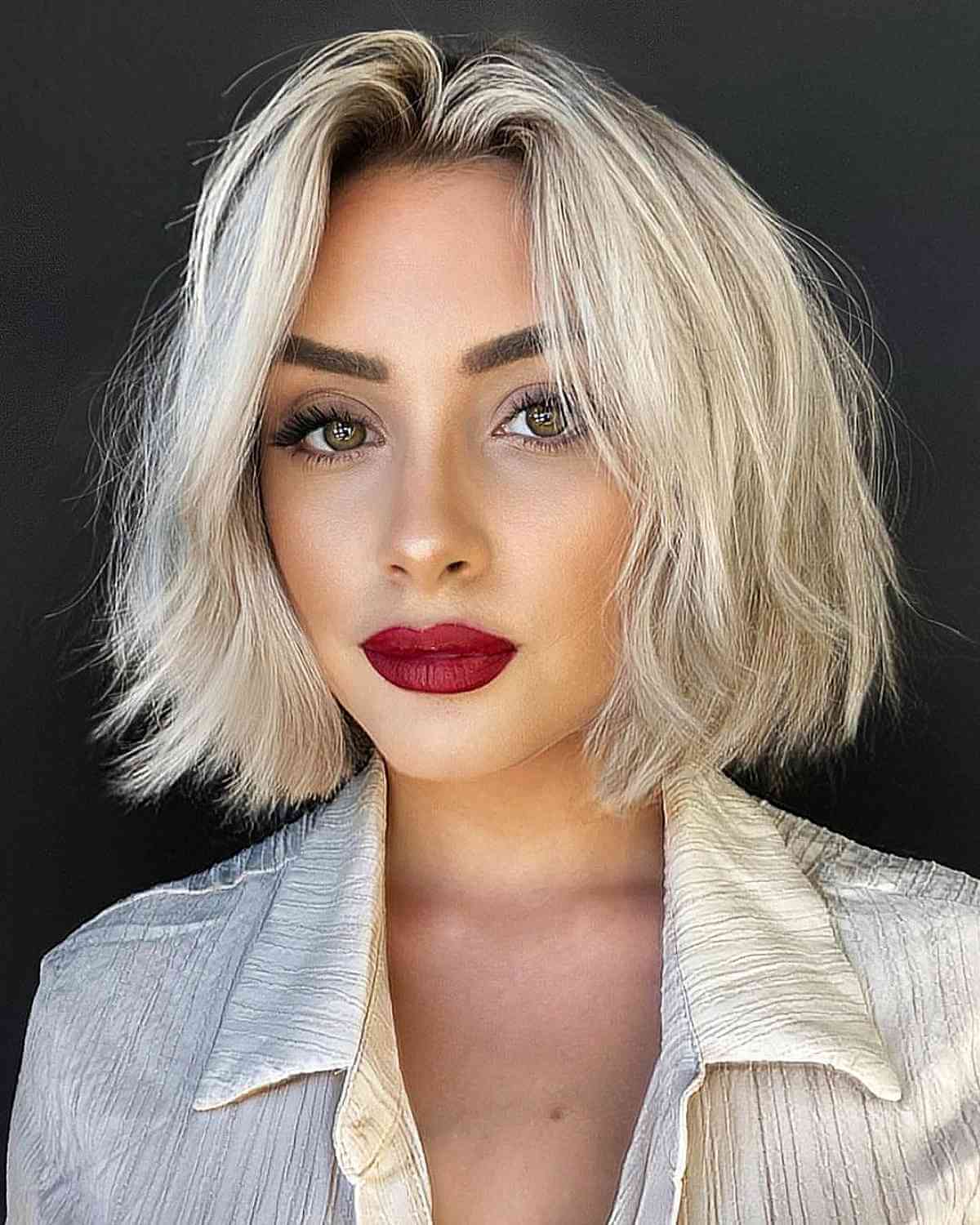 The Chin-Length Blunt Bob Is Trending and Here Are 43 Chic Ideas