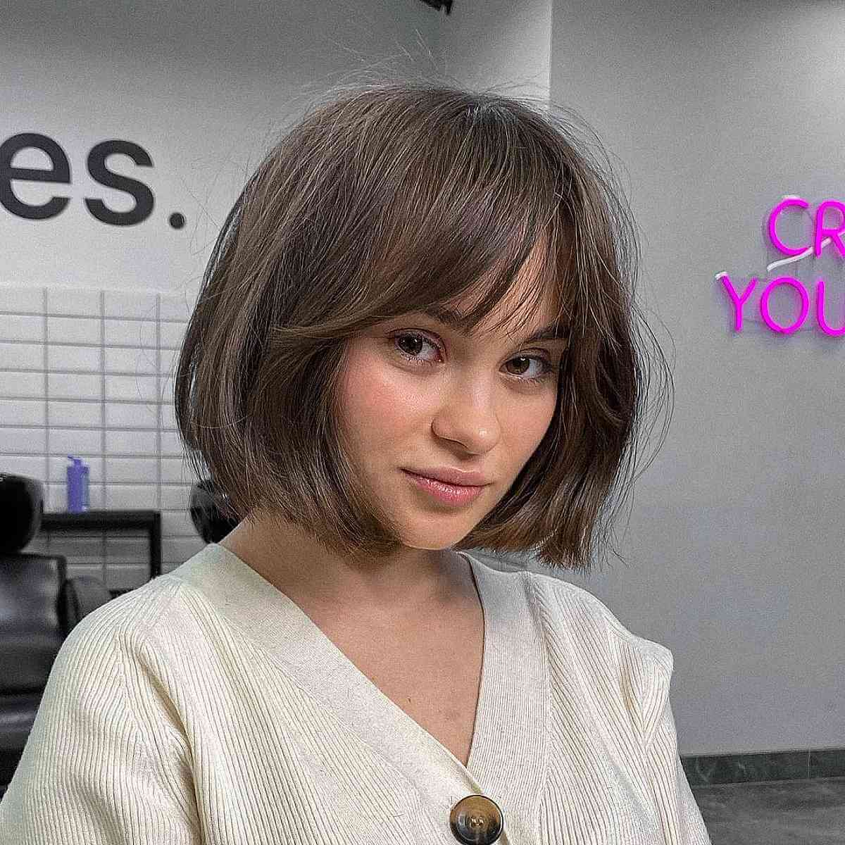 The Chin-Length Blunt Bob Is Trending and Here Are 43 Chic Ideas