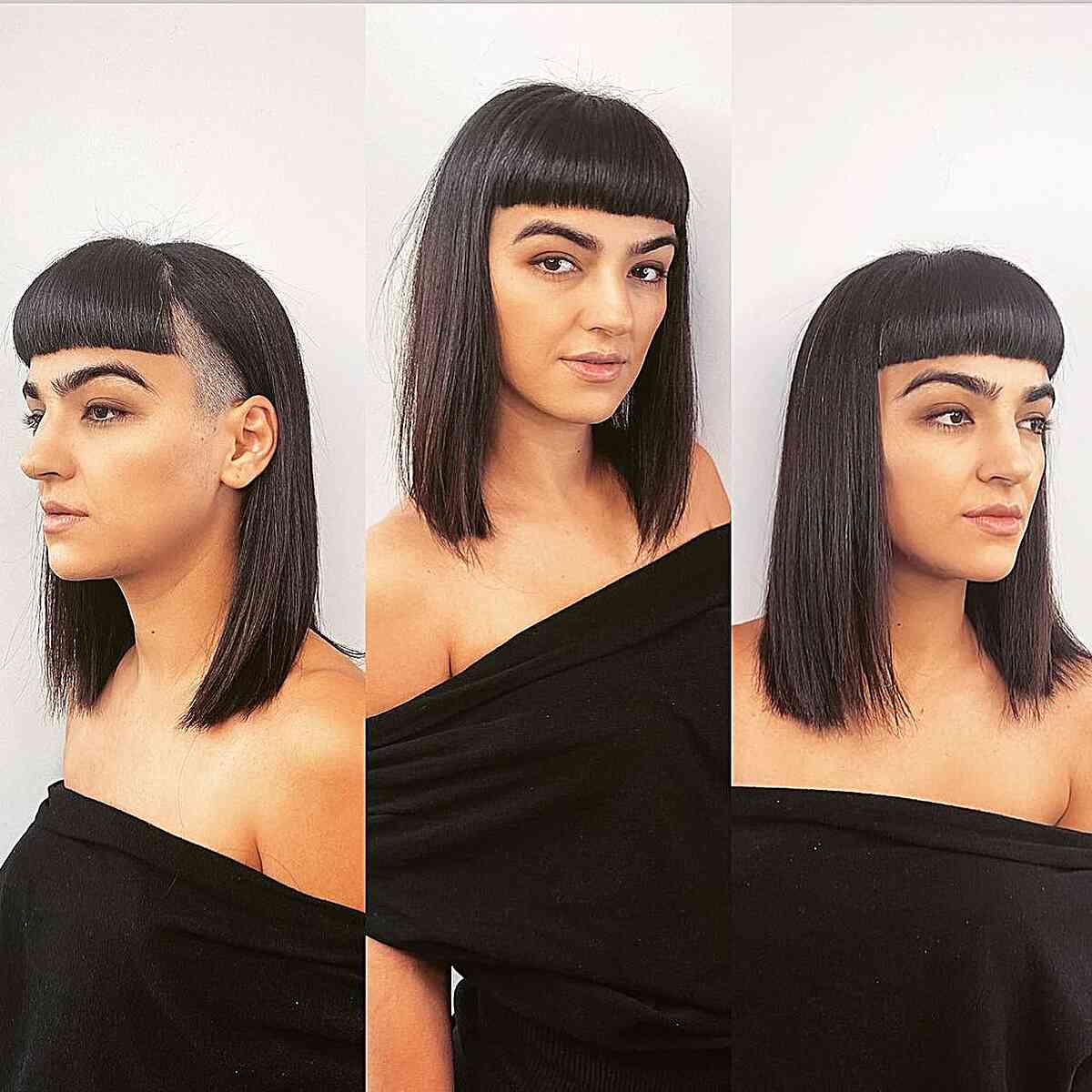 49 Trendiest Long Blunt Bob Haircuts for a Sleek New Blunt Lob