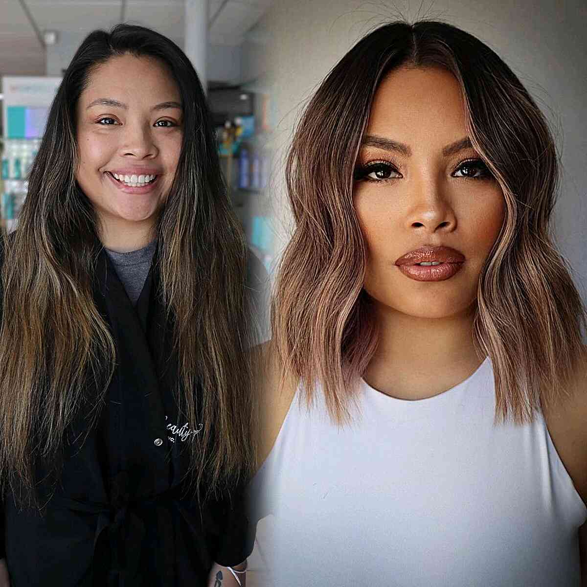 49 Trendiest Long Blunt Bob Haircuts for a Sleek New Blunt Lob