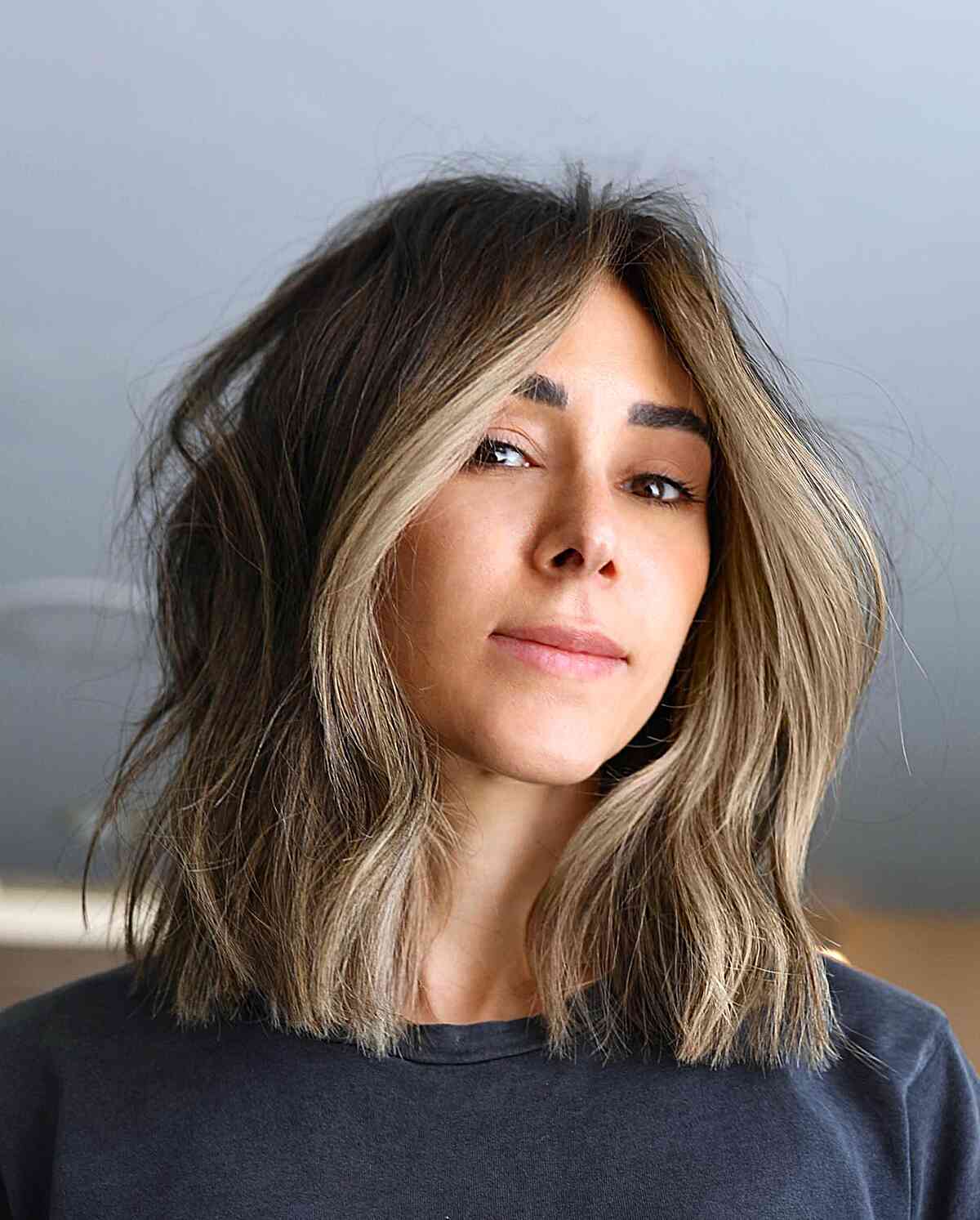 49 Trendiest Long Blunt Bob Haircuts for a Sleek New Blunt Lob
