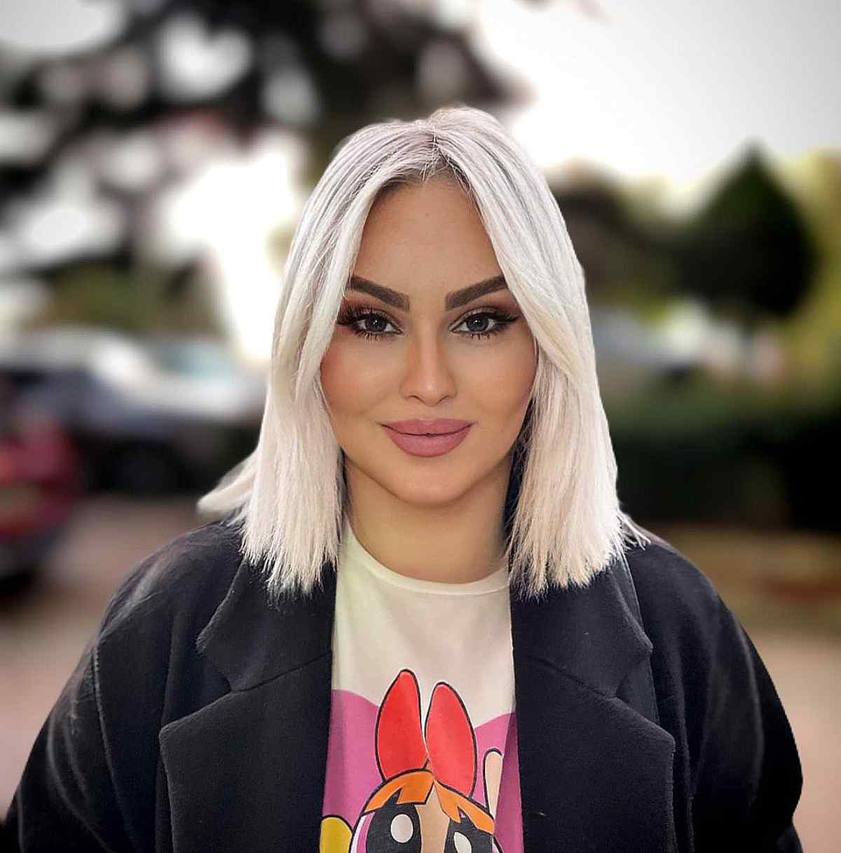 49 Trendiest Long Blunt Bob Haircuts for a Sleek New Blunt Lob