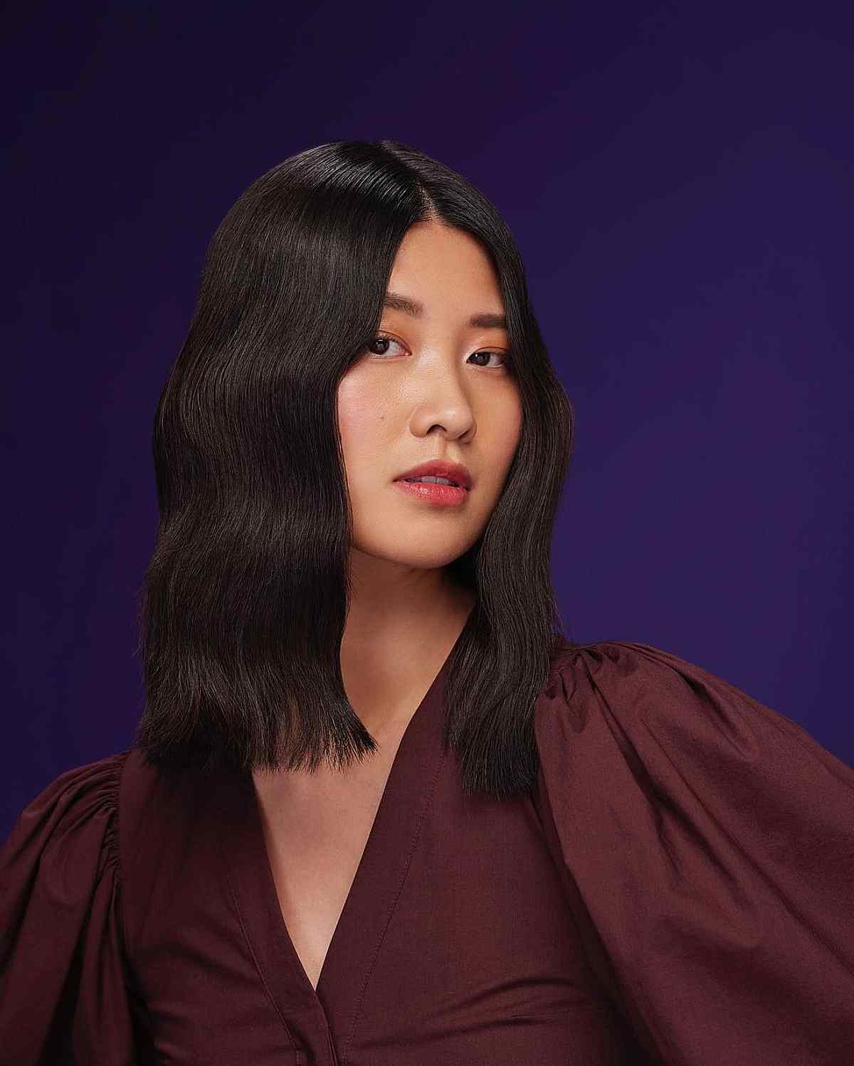 49 Trendiest Long Blunt Bob Haircuts for a Sleek New Blunt Lob
