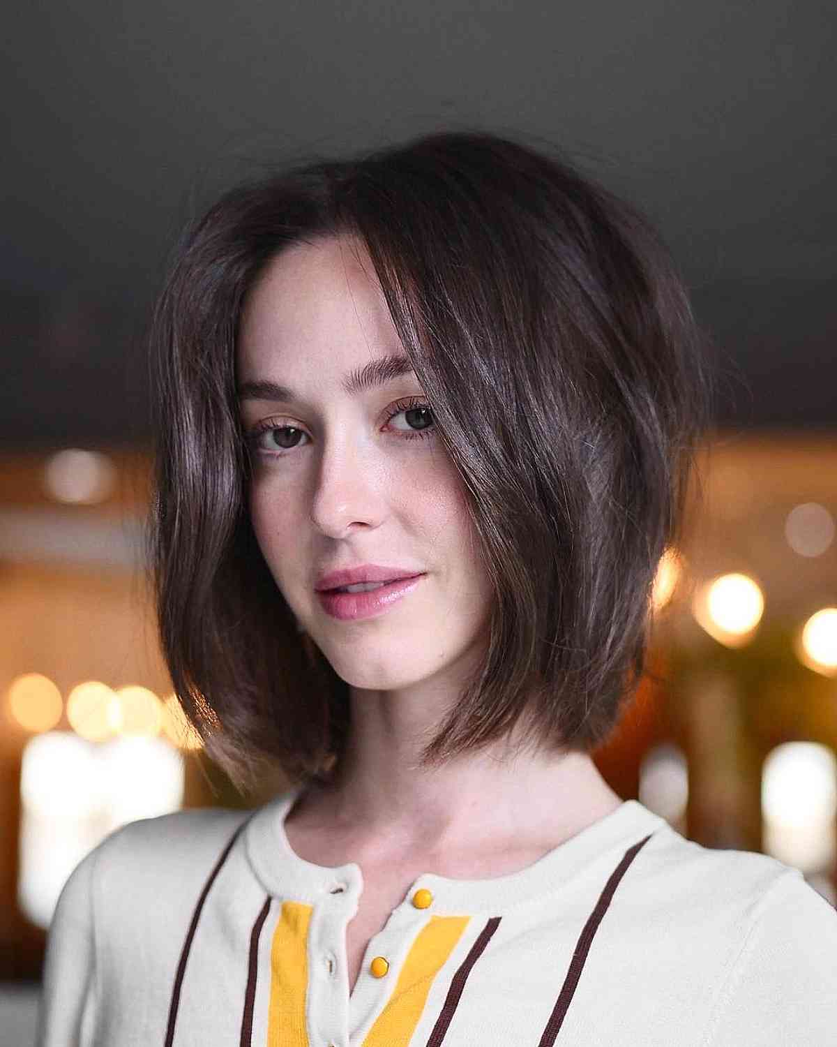 49 Trendiest Long Blunt Bob Haircuts for a Sleek New Blunt Lob