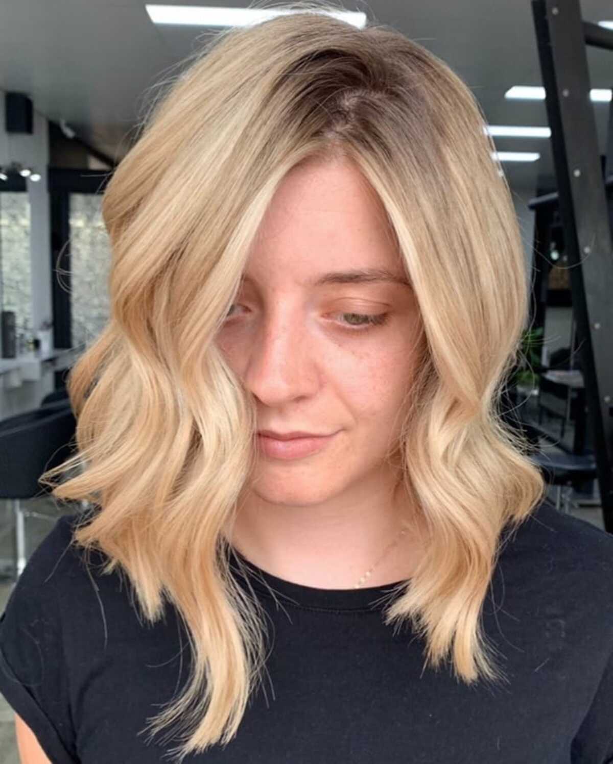 49 Trendiest Long Blunt Bob Haircuts for a Sleek New Blunt Lob
