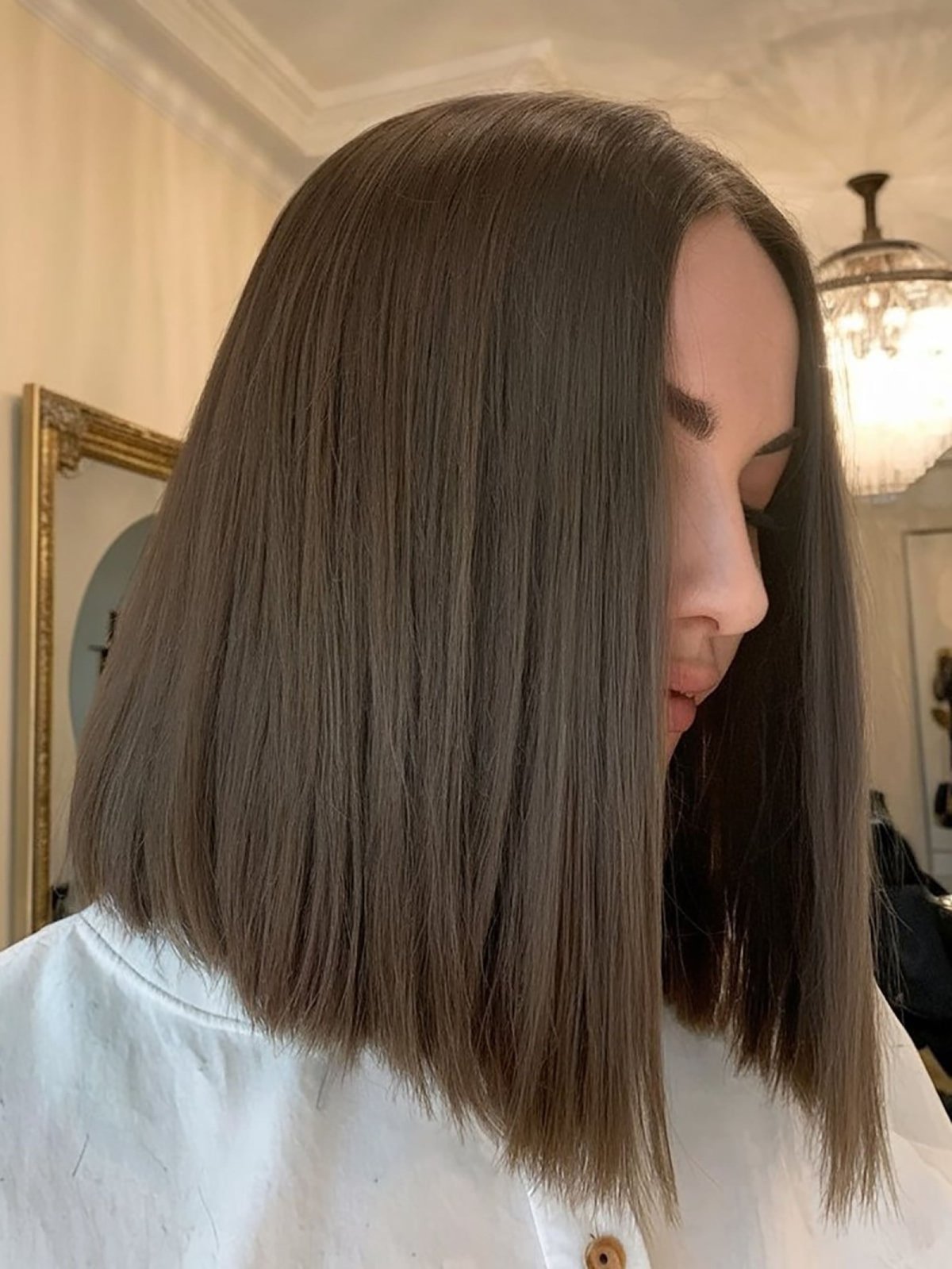 49 Trendiest Long Blunt Bob Haircuts for a Sleek New Blunt Lob