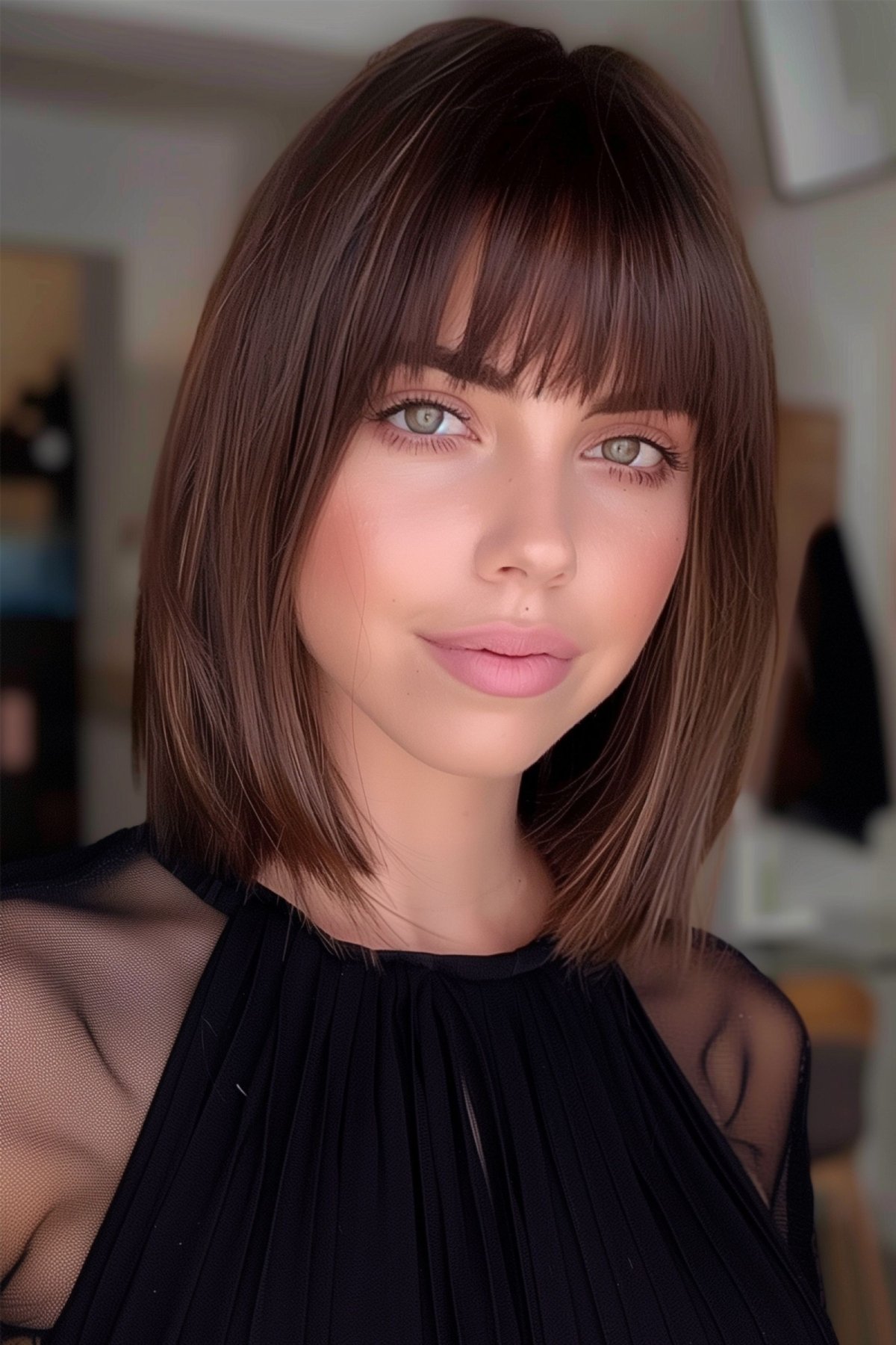 49 Trendiest Long Blunt Bob Haircuts for a Sleek New Blunt Lob