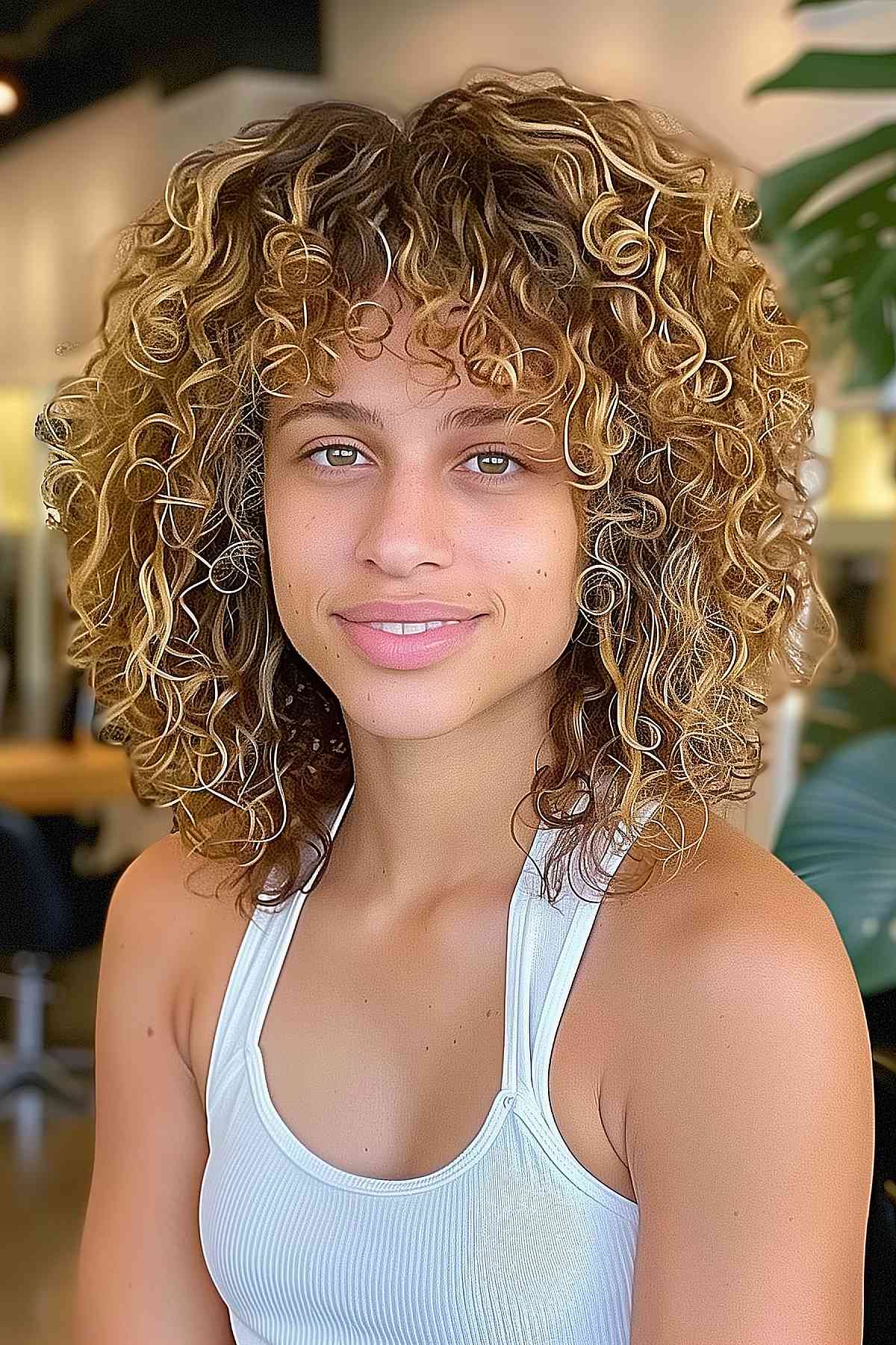 21 Trendiest Curly, Shaggy Lob Haircuts for Curly-Haired Women