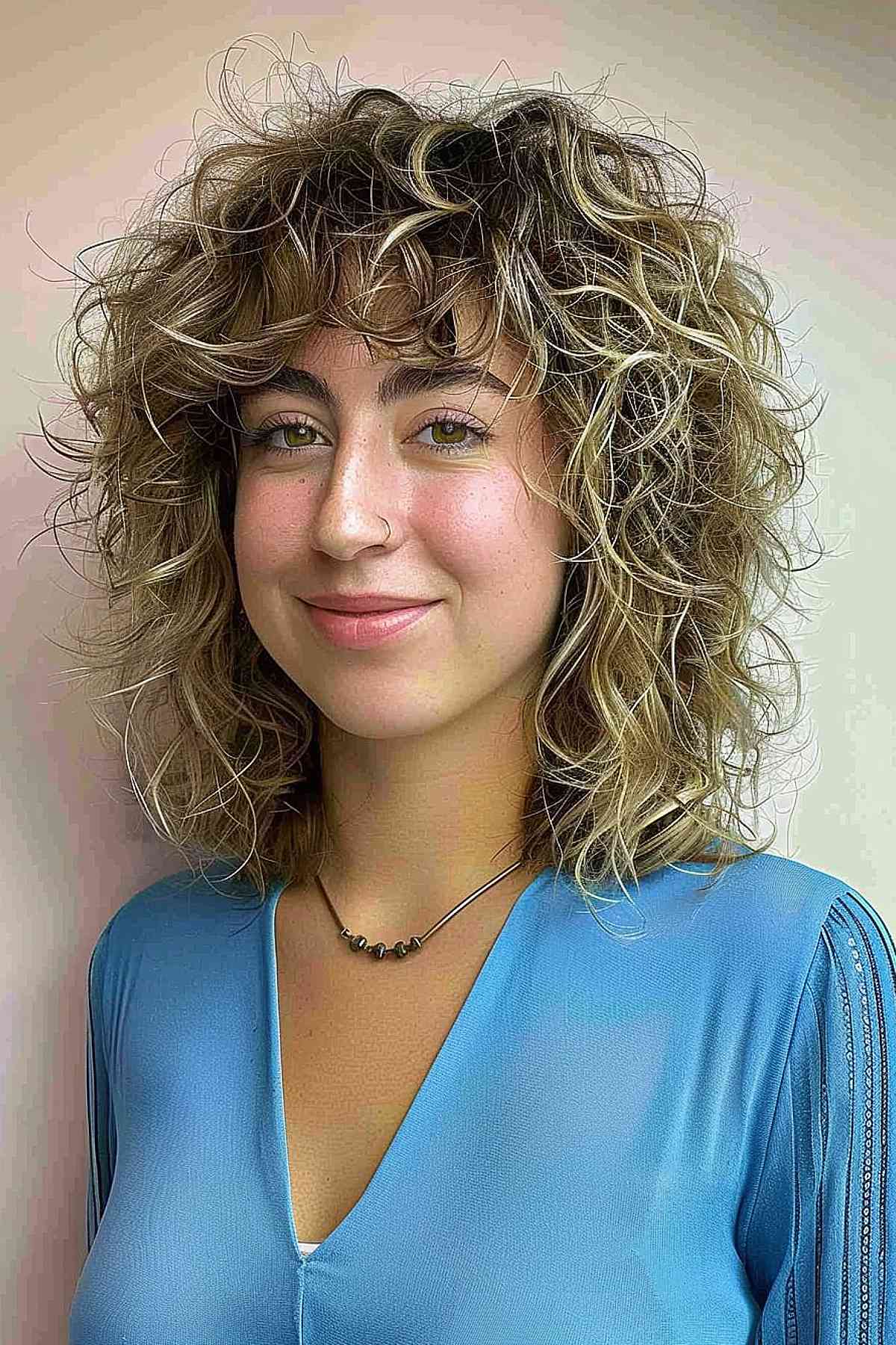 21 Trendiest Curly, Shaggy Lob Haircuts for Curly-Haired Women