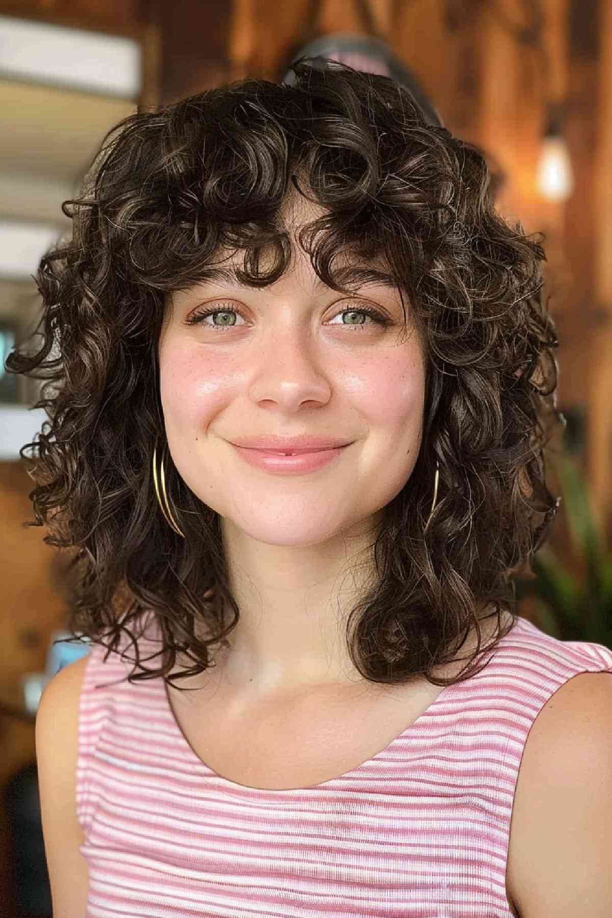 21 Trendiest Curly, Shaggy Lob Haircuts for Curly-Haired Women