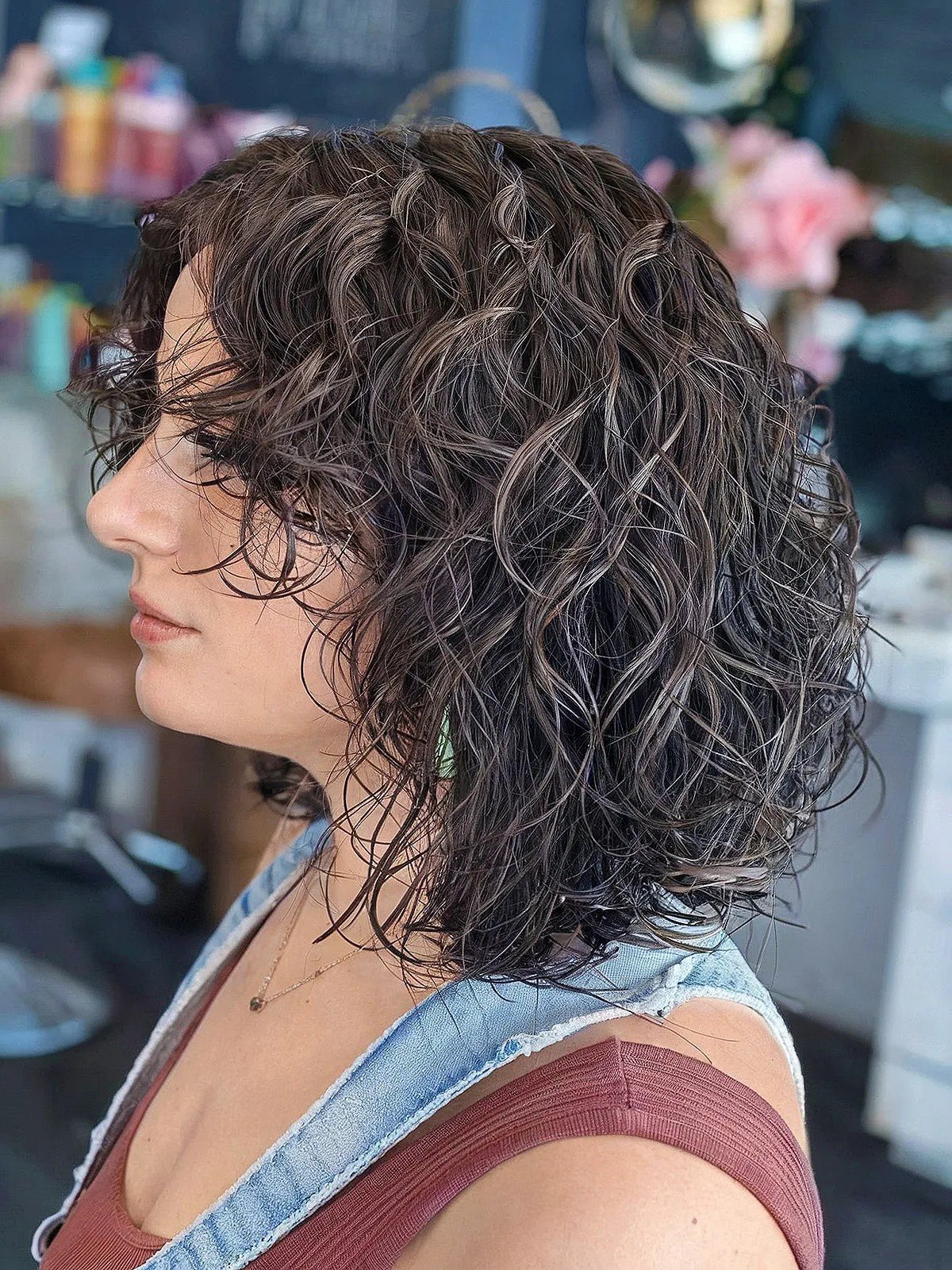 21 Trendiest Curly, Shaggy Lob Haircuts for Curly-Haired Women