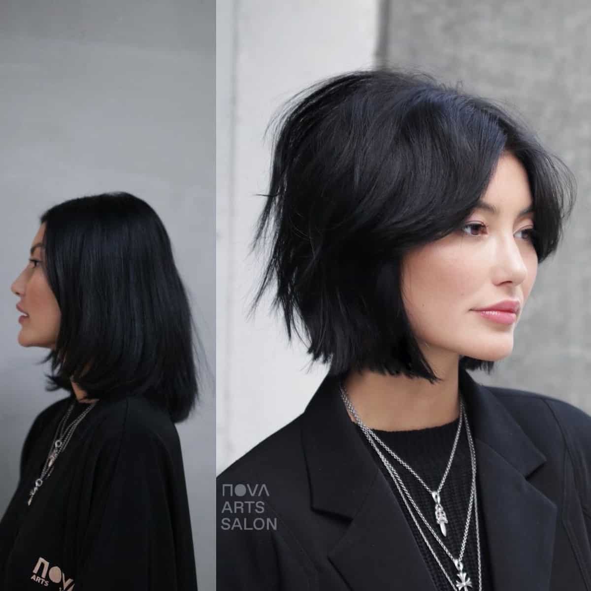 35 Bob with Curtain Bangs Hairstyle Ideas for Modern, Beachy Women
