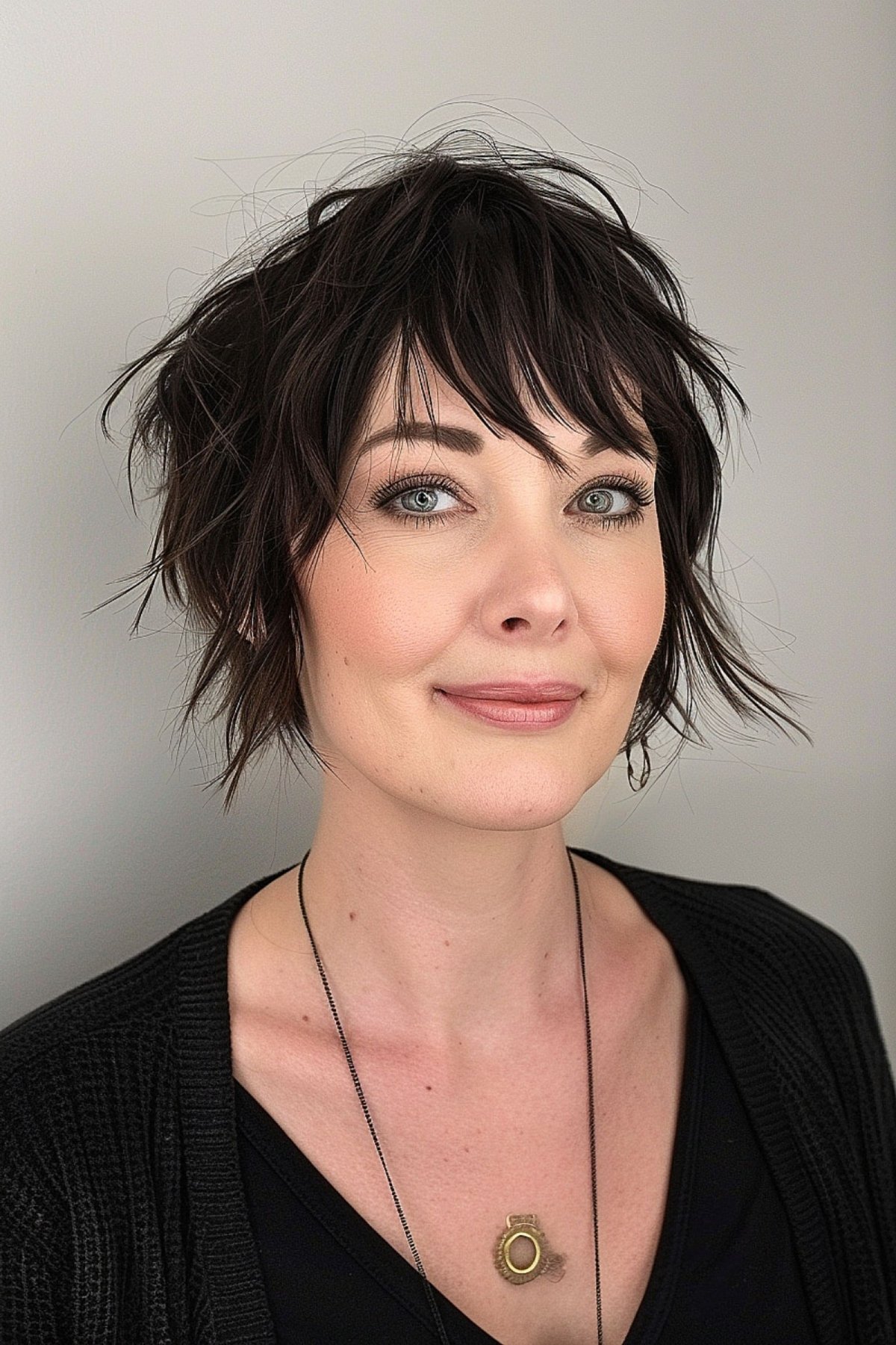 35 Trendy Choppy Bob with Bangs for a Modern Beachy Style