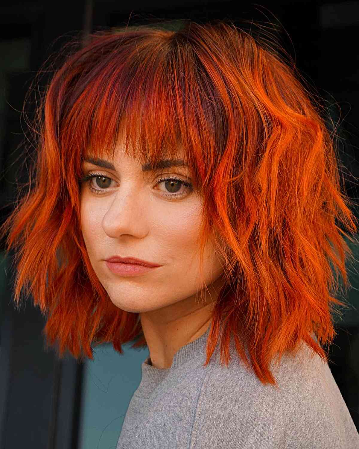 35 Trendy Choppy Bob with Bangs for a Modern Beachy Style