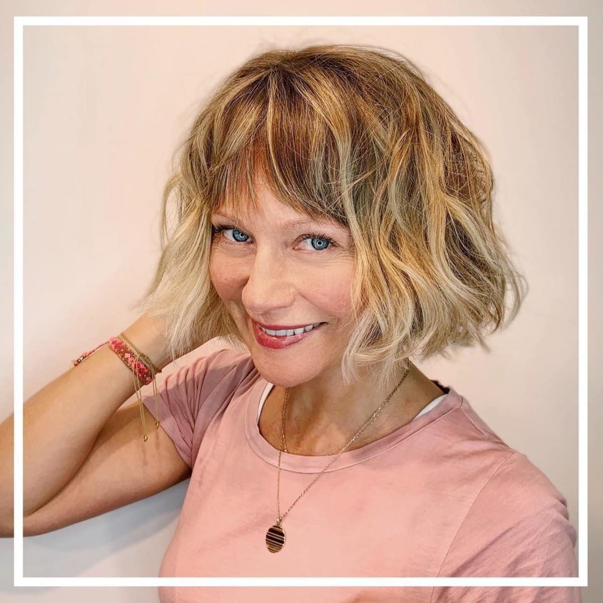 35 Trendy Choppy Bob with Bangs for a Modern Beachy Style