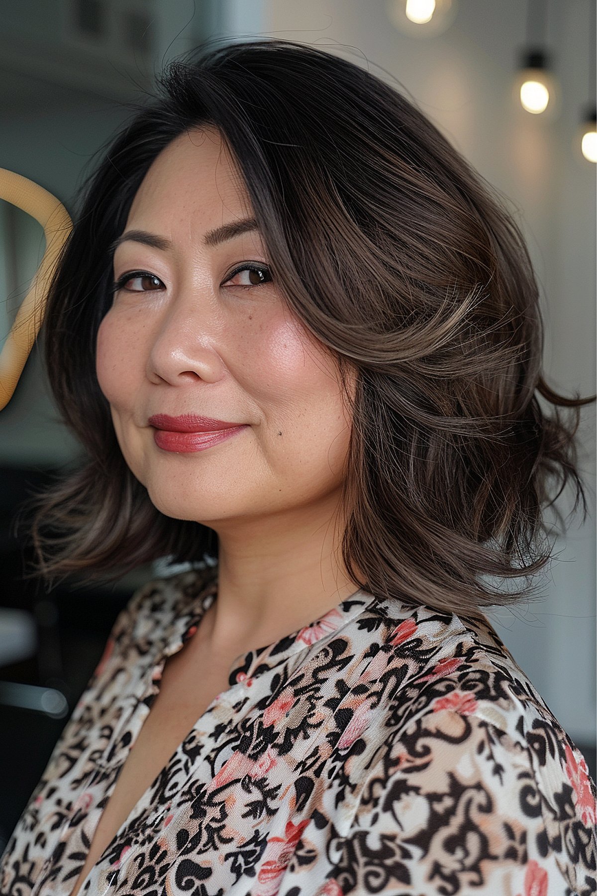 23 Flattering Long Bob Haircuts for Women with Full and Round Faces