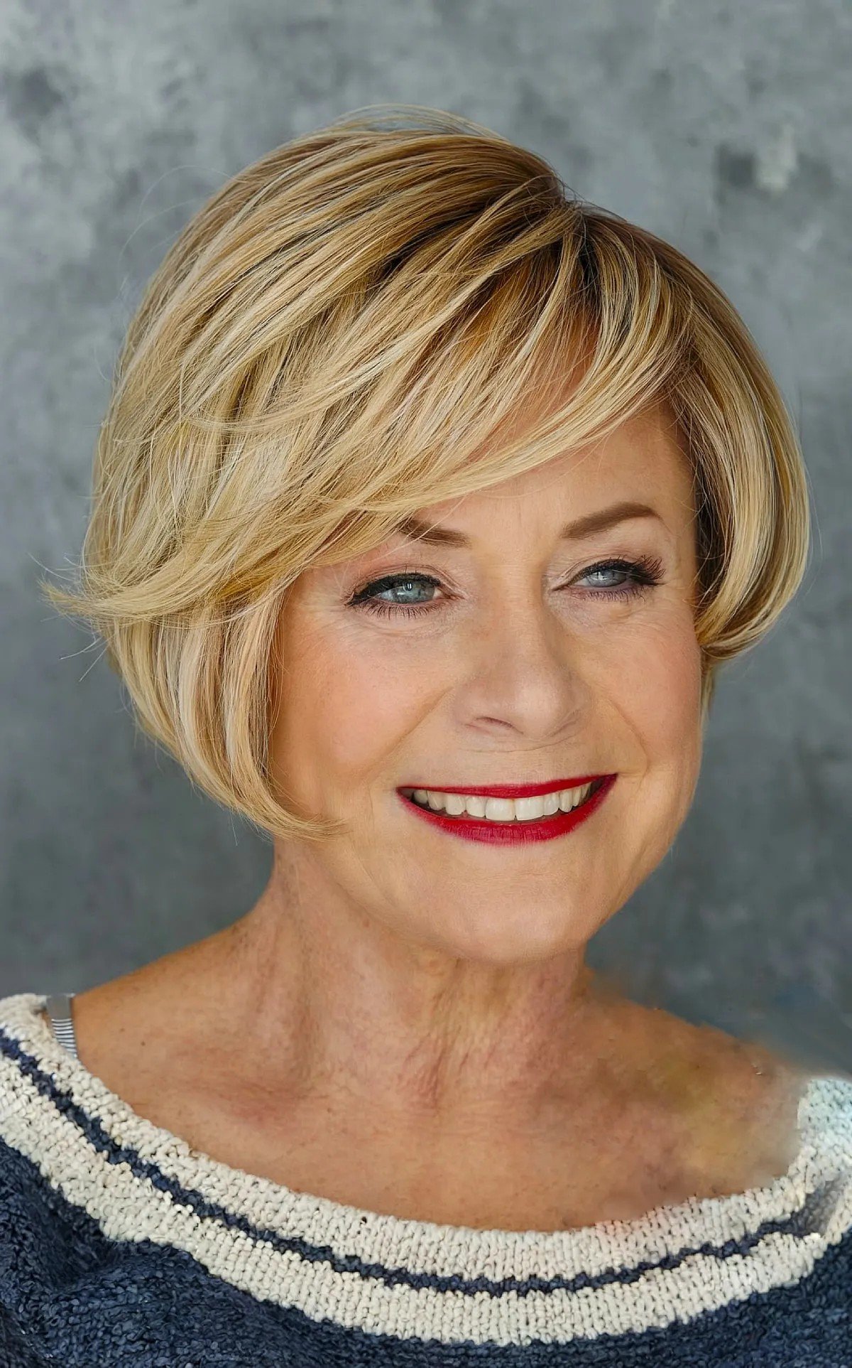 41 Easy and Stylish Short Bobs With Bangs for Women Over 60
