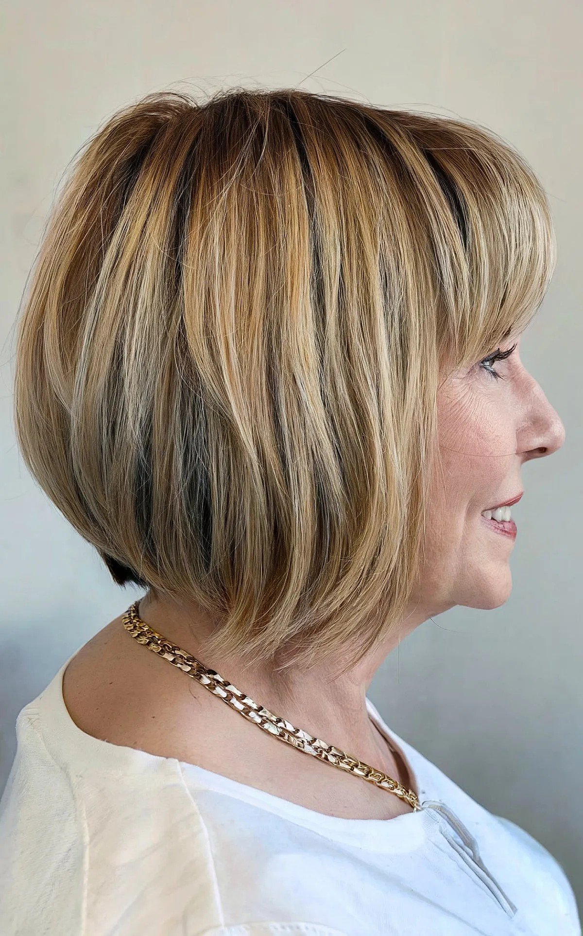 41 Easy and Stylish Short Bobs With Bangs for Women Over 60